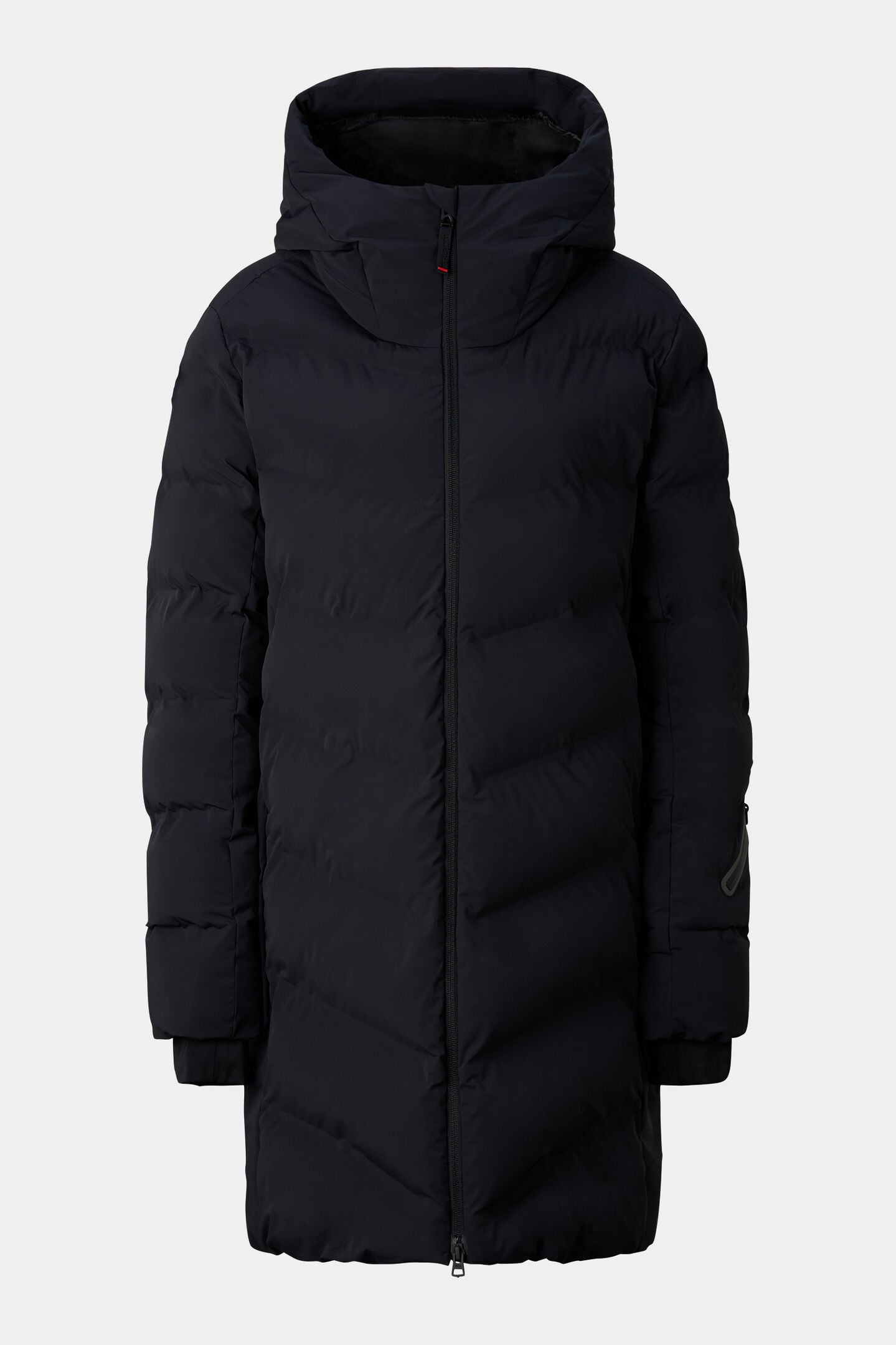 Tec-Aen quilted coat Black