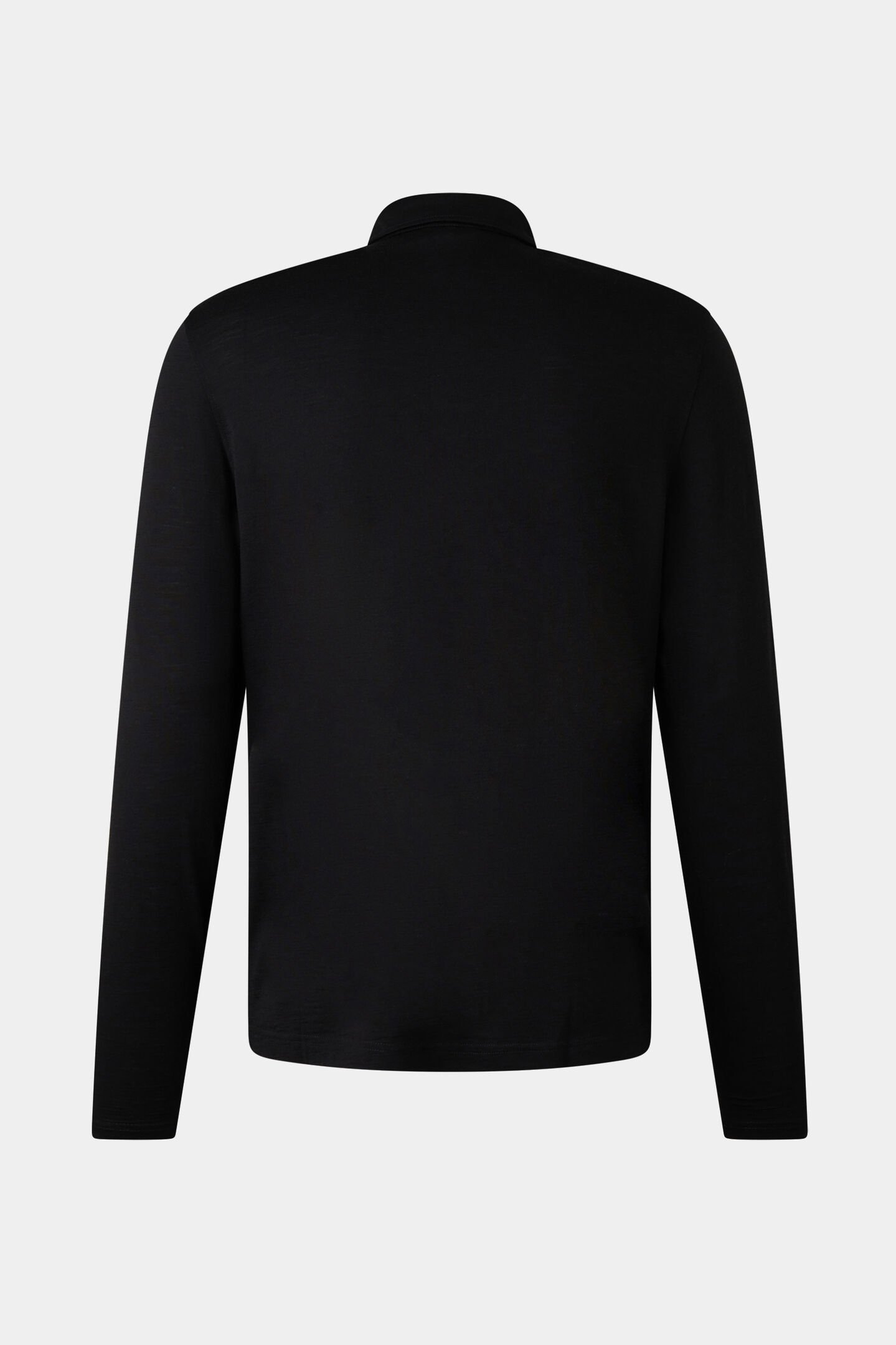 Poloshirt-longsleeve Lennon Zwart