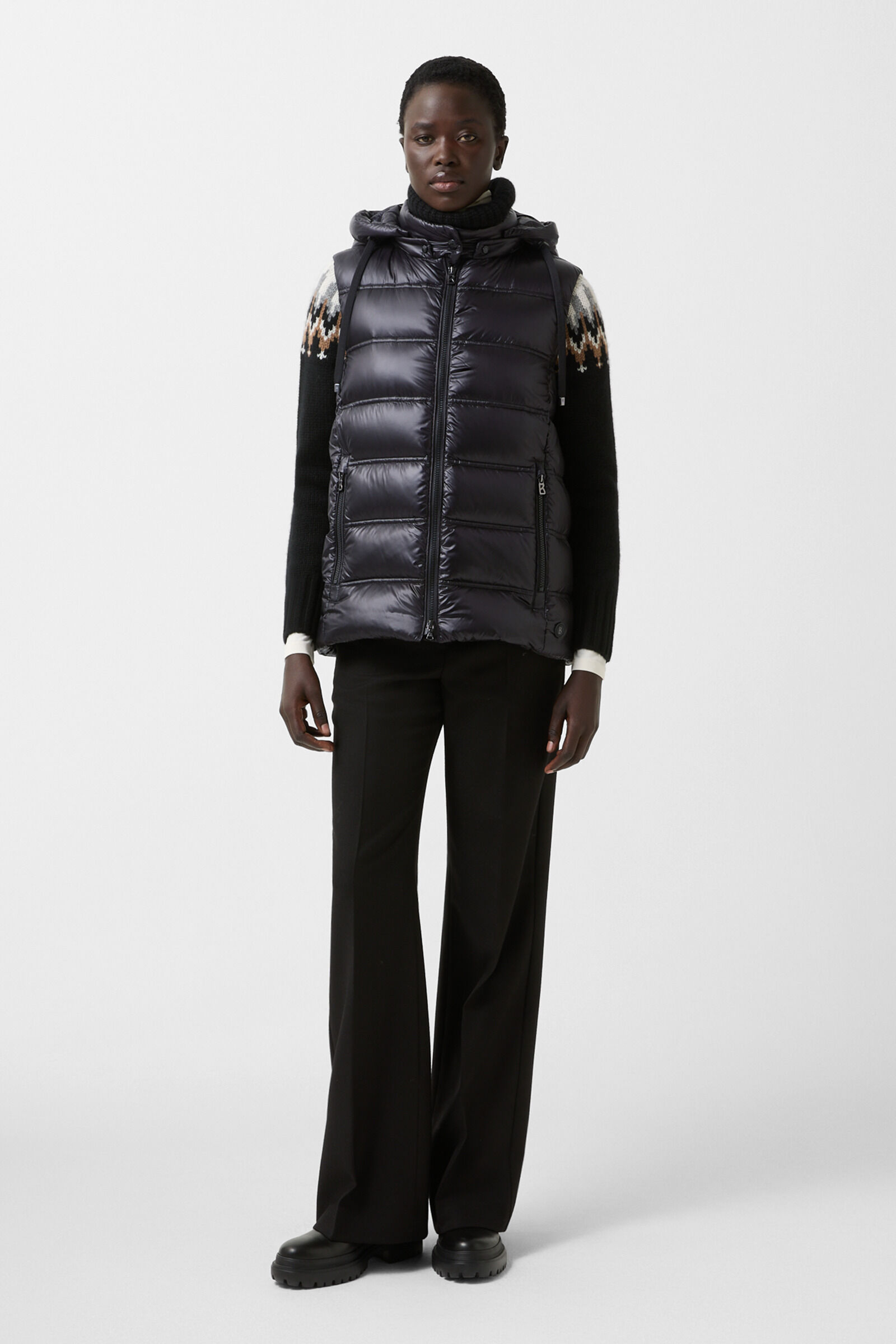 Liddy down waistcoat Black