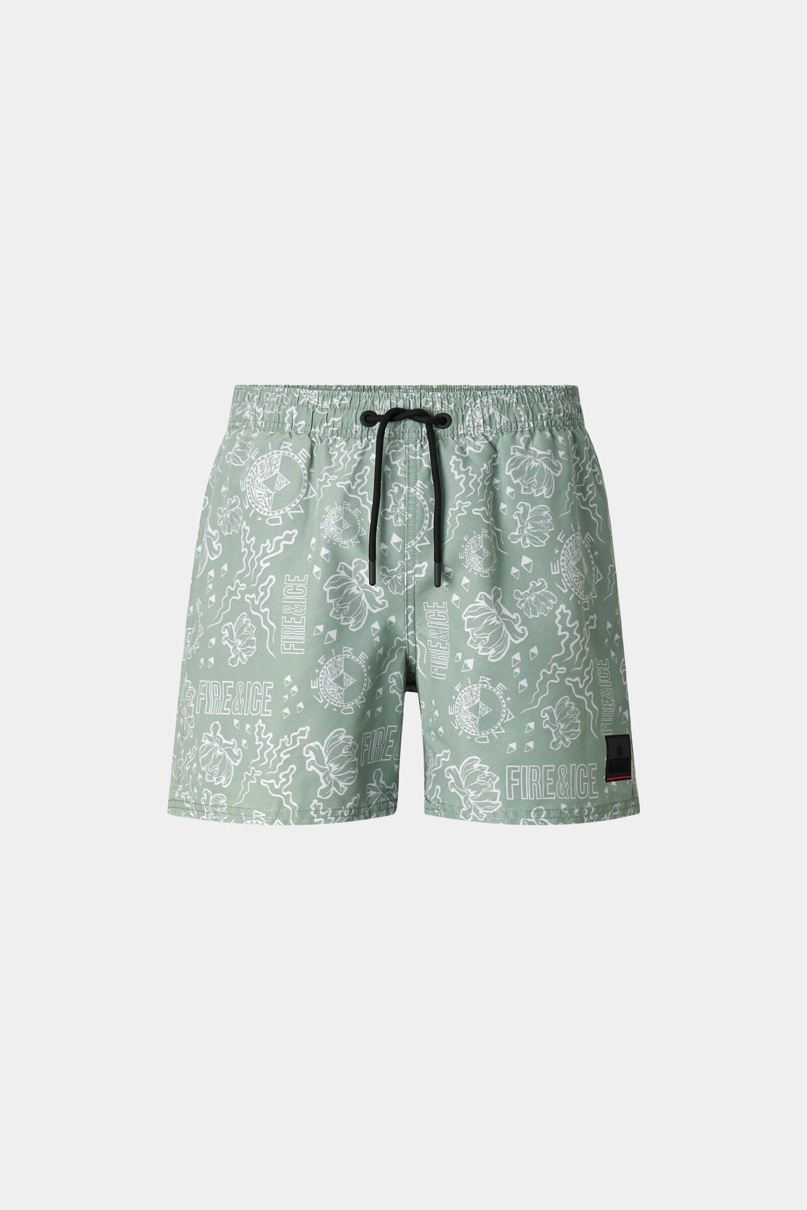 Nelson swim trunks Eucalyptus/white