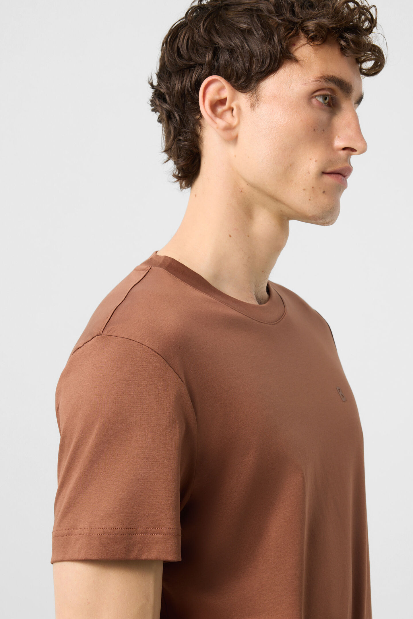 Ryan cotton T-shirt Brown