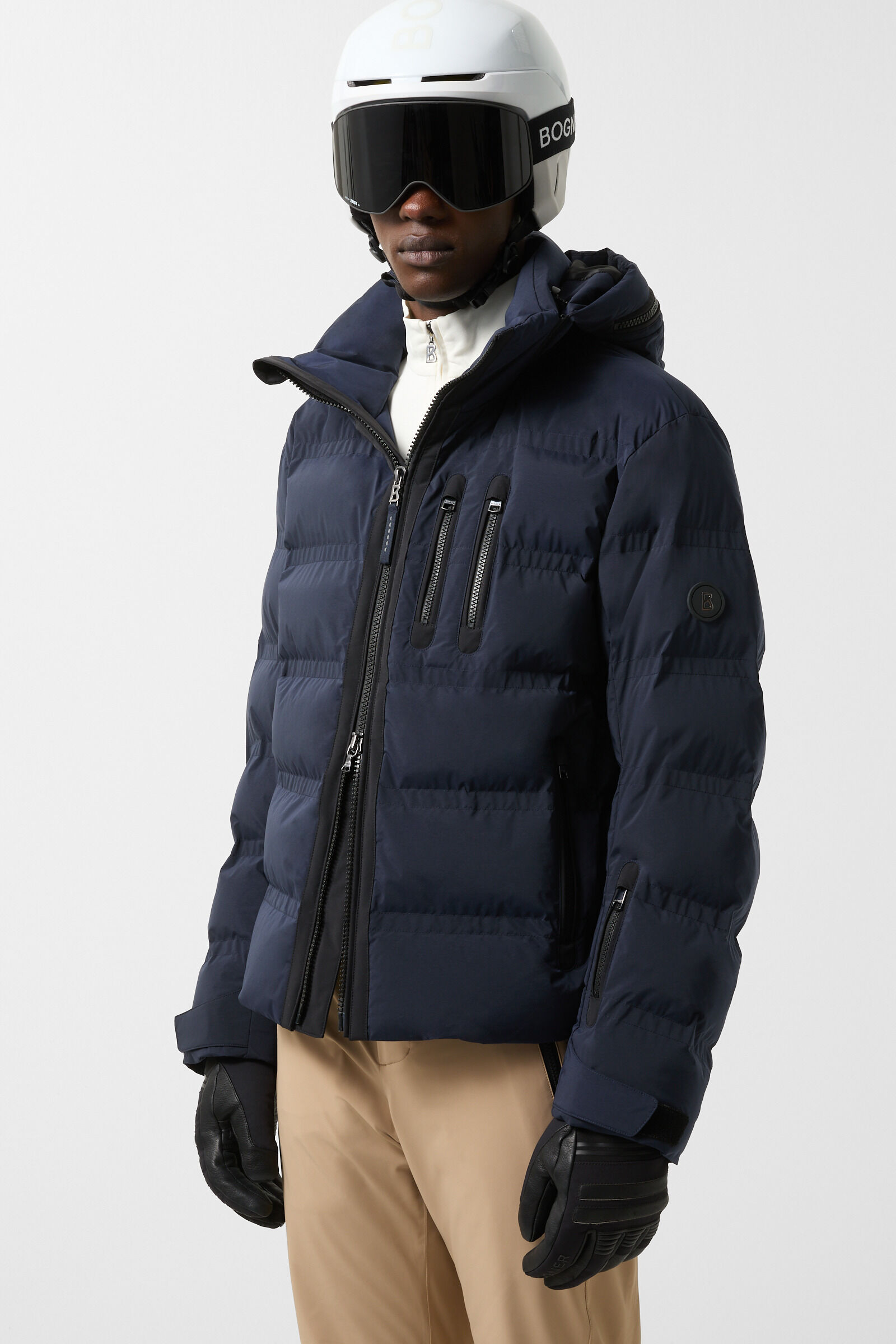 Navy blue ski jacket shop