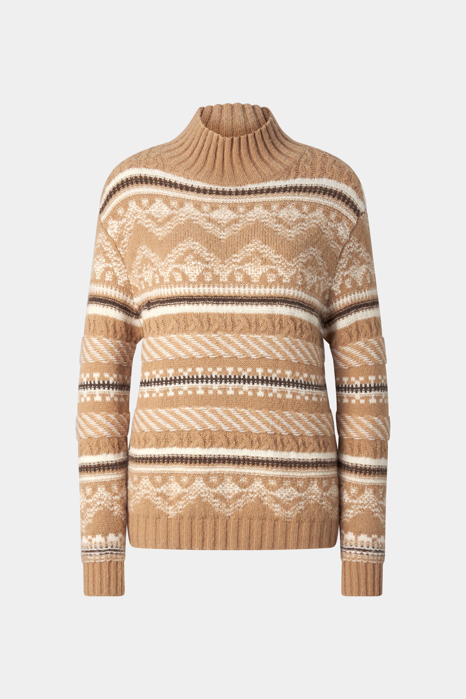 Norweger-Pullover Rosa Camel