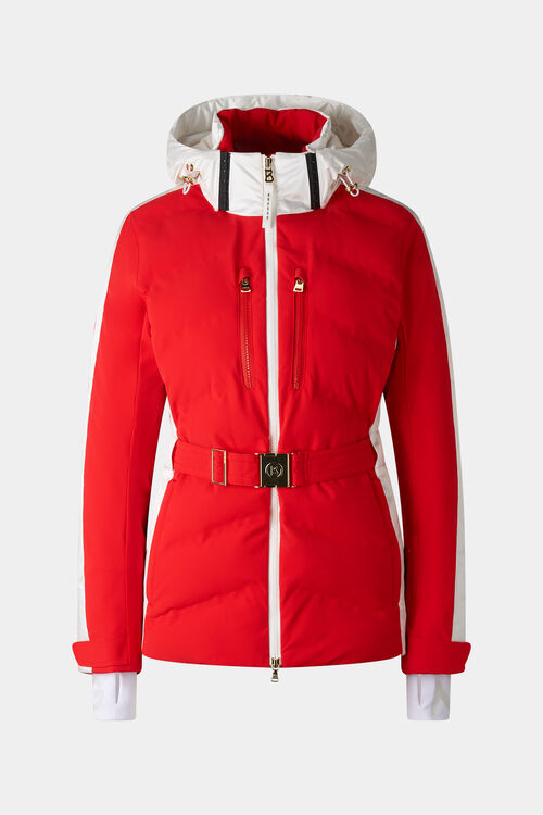 Kira quilted jacket Red/White