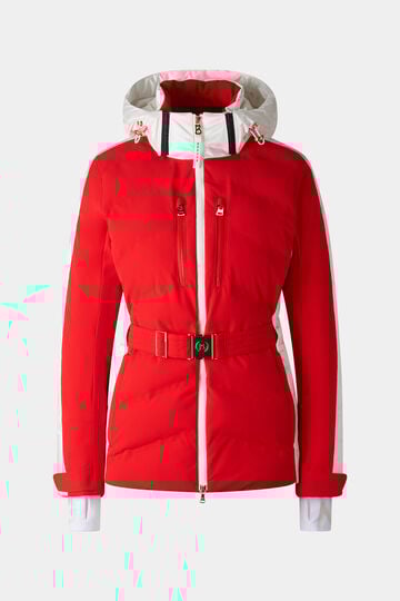 Veste matelassée de ski Kira rouge/blanc Veste matelassée de ski Kira rouge/blanc