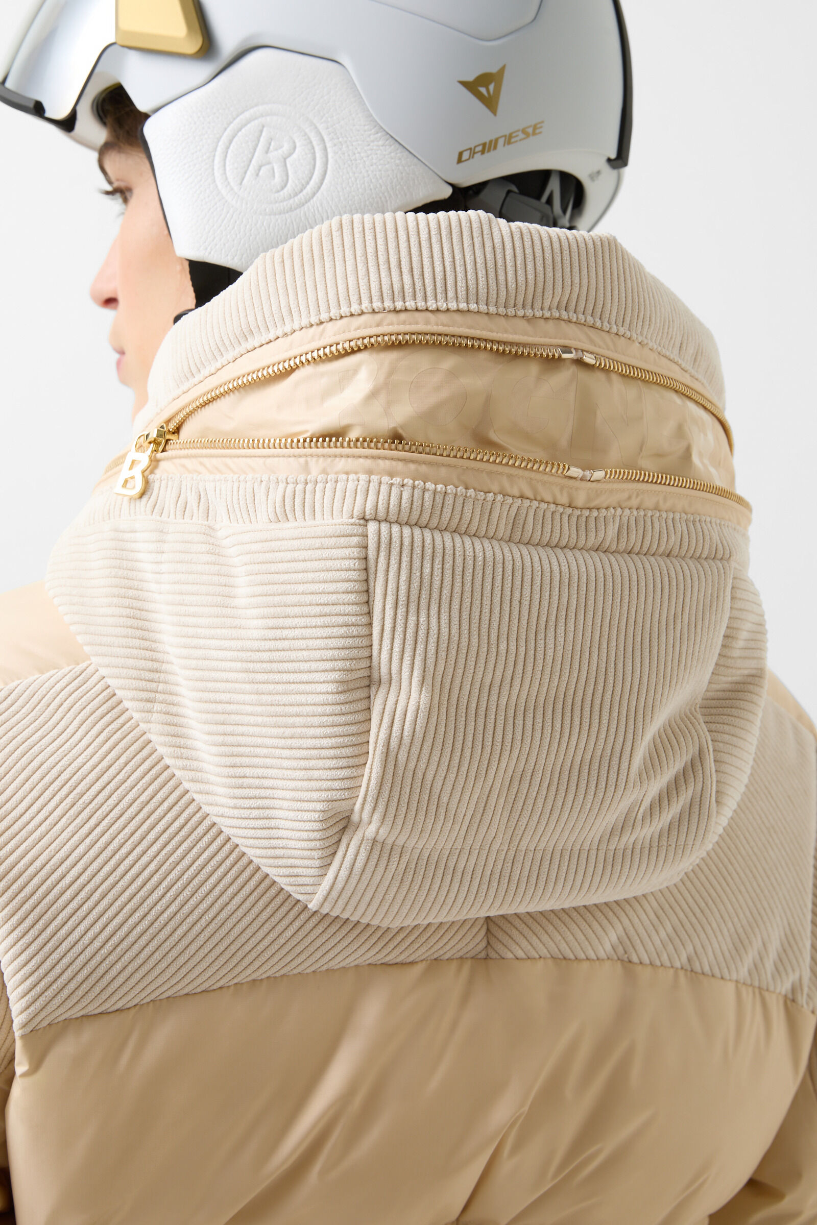Marli corduroy ski jacket Beige