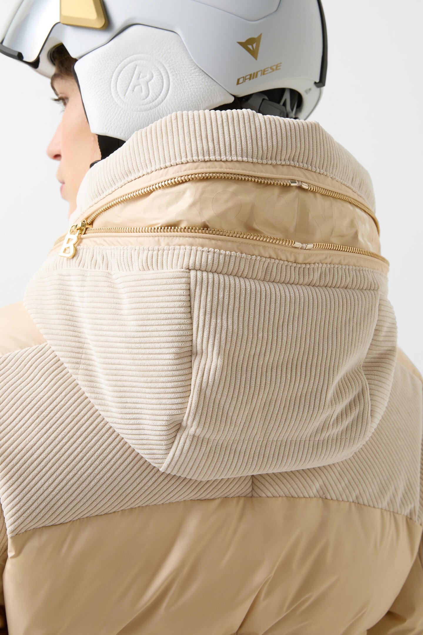 Marli corduroy ski jacket Beige