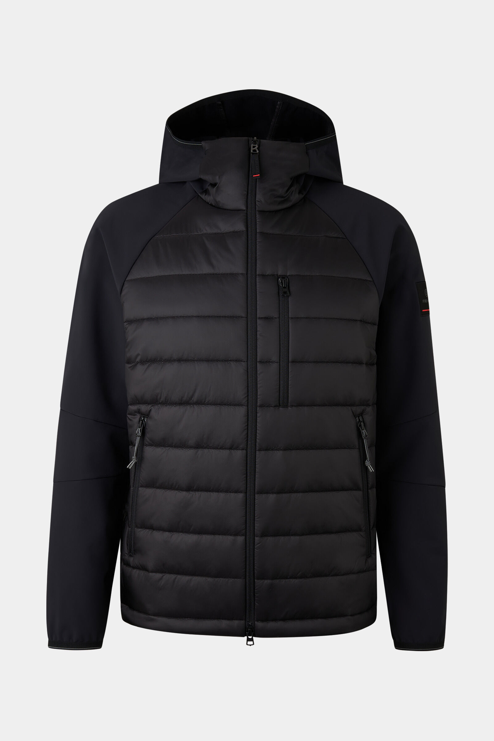 Anian softshell quilted jacket Black