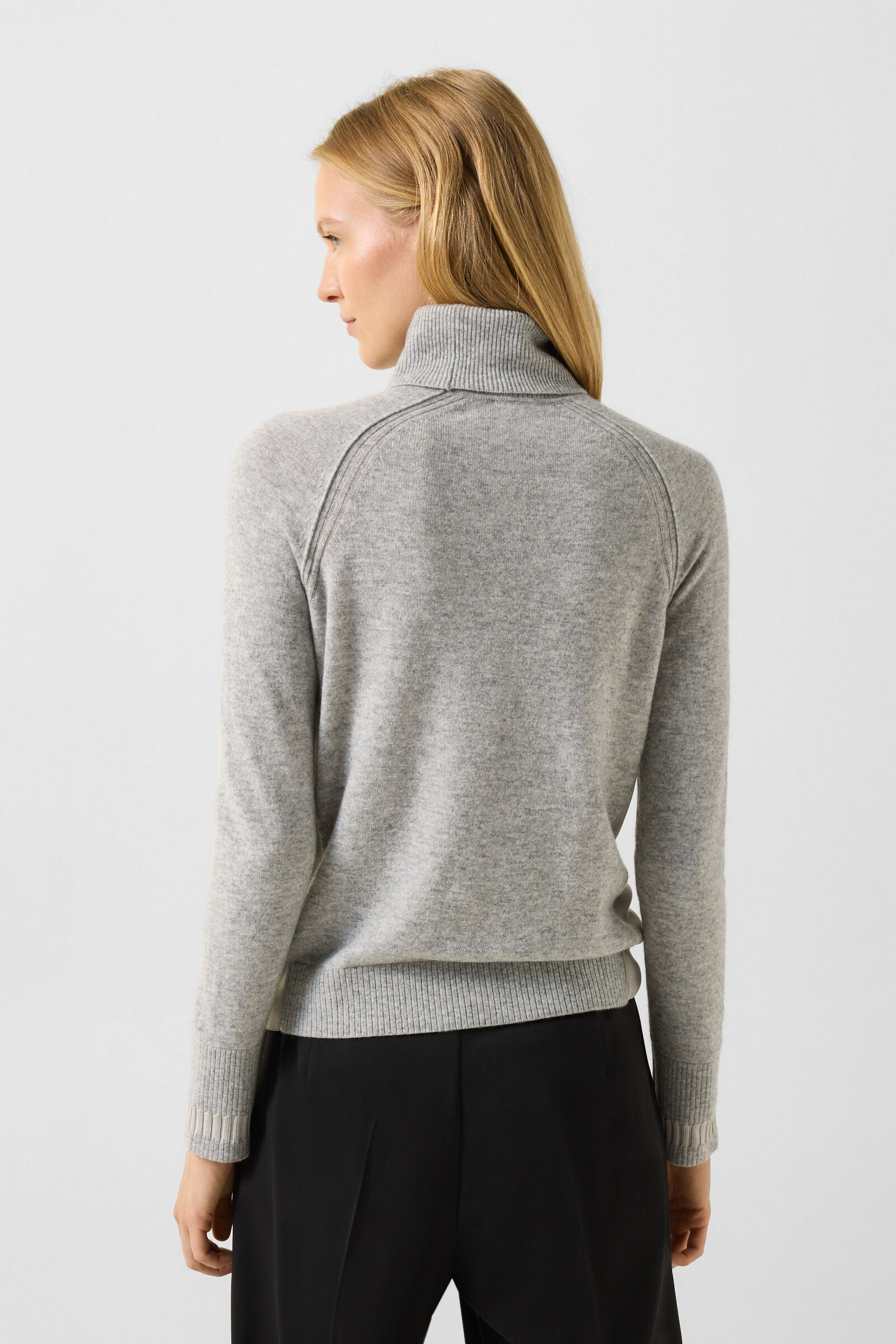 Vaiana pure new wool and cashmere jumper Light grey