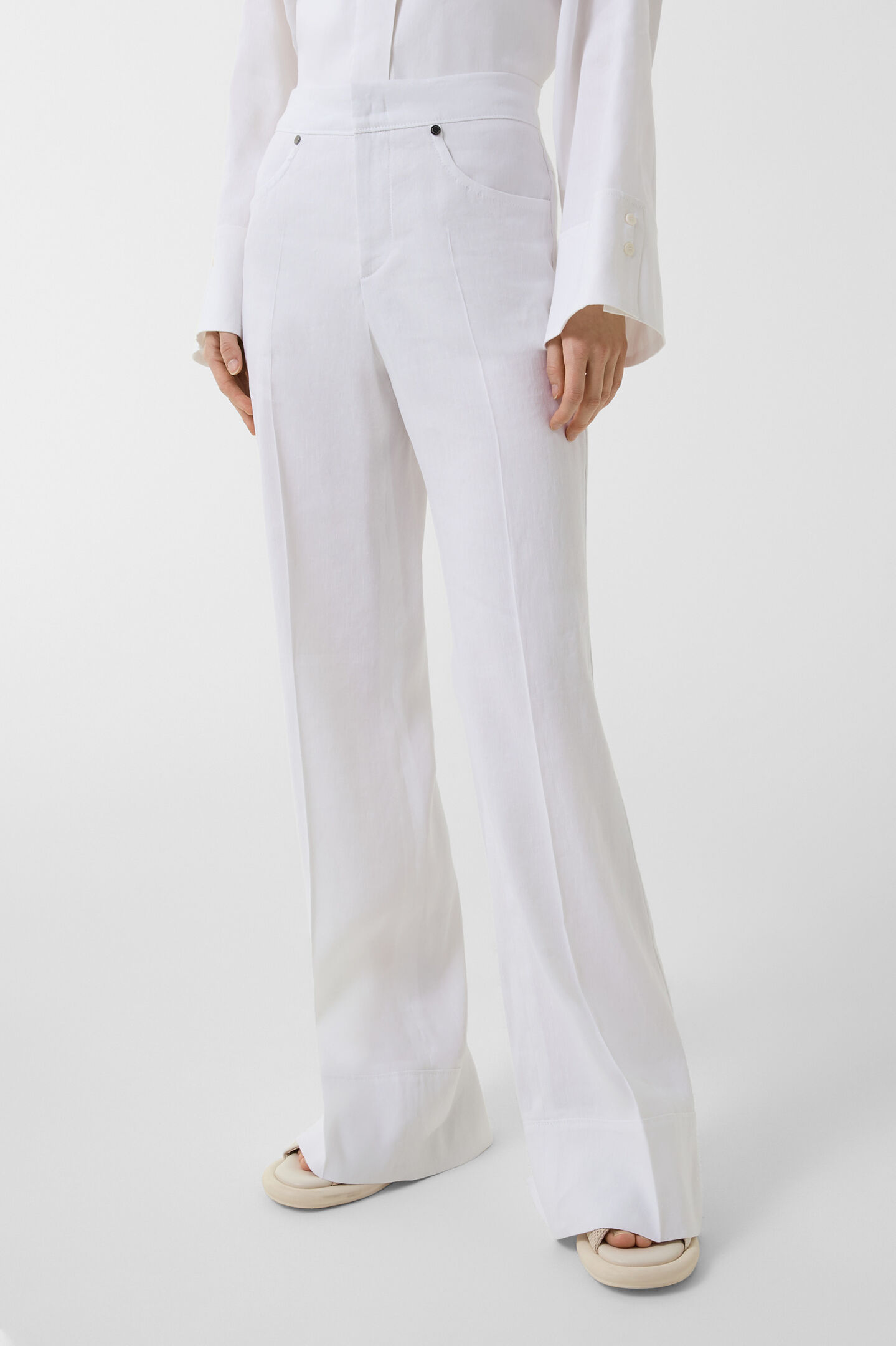 Marlenehose Rayen Weiß