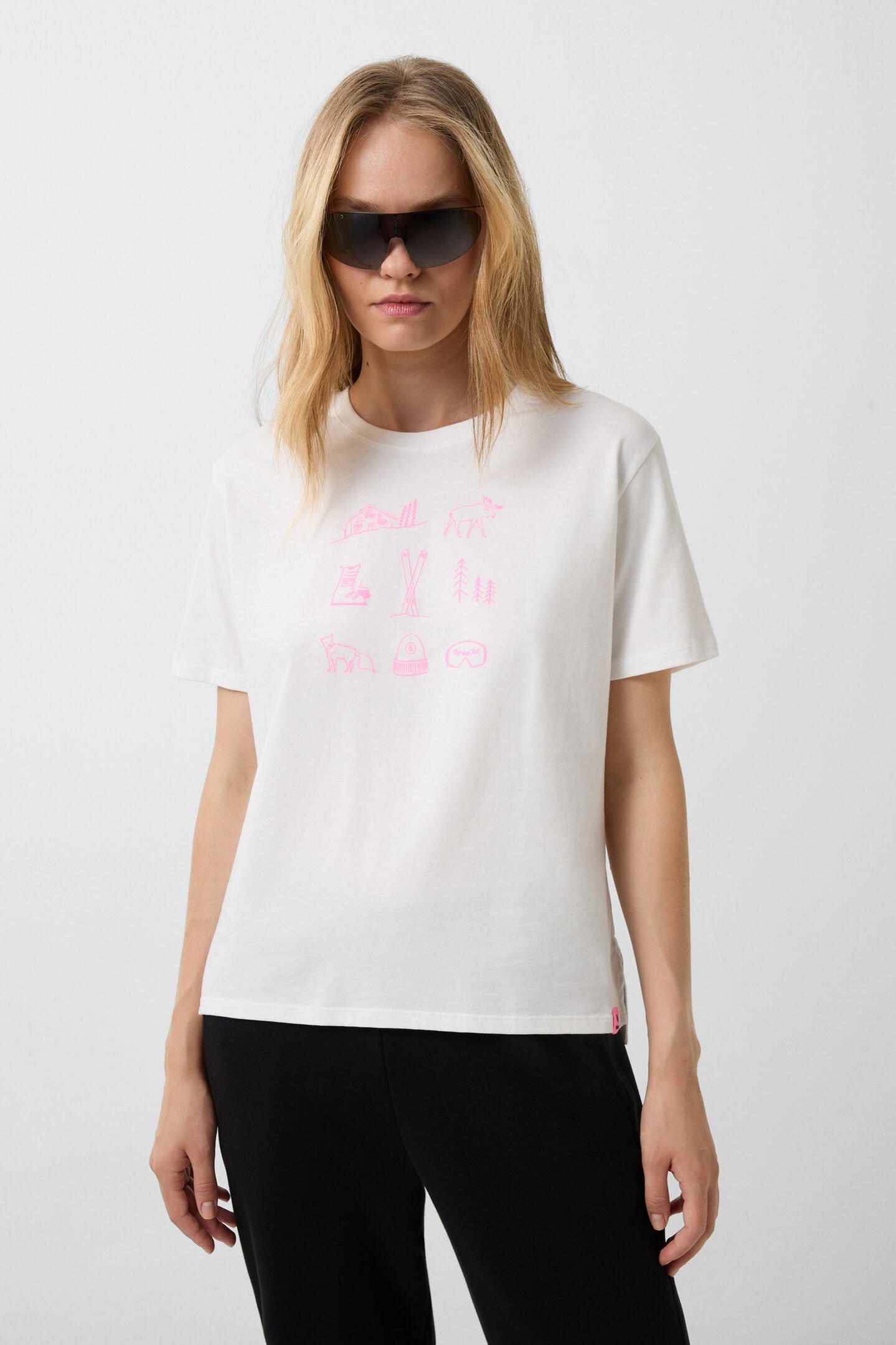 T-Shirt Lotte Weiß/Pink