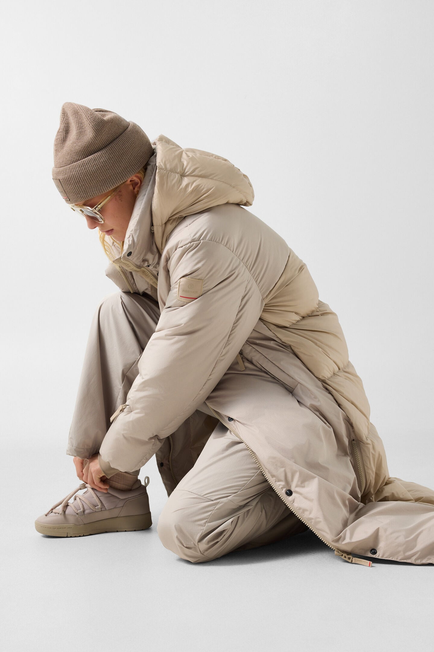 Fleury down coat Beige