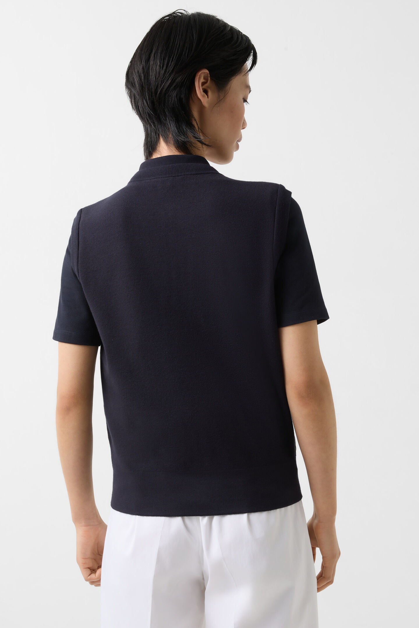 Zira hybrid knitted waistcoat Navy blue