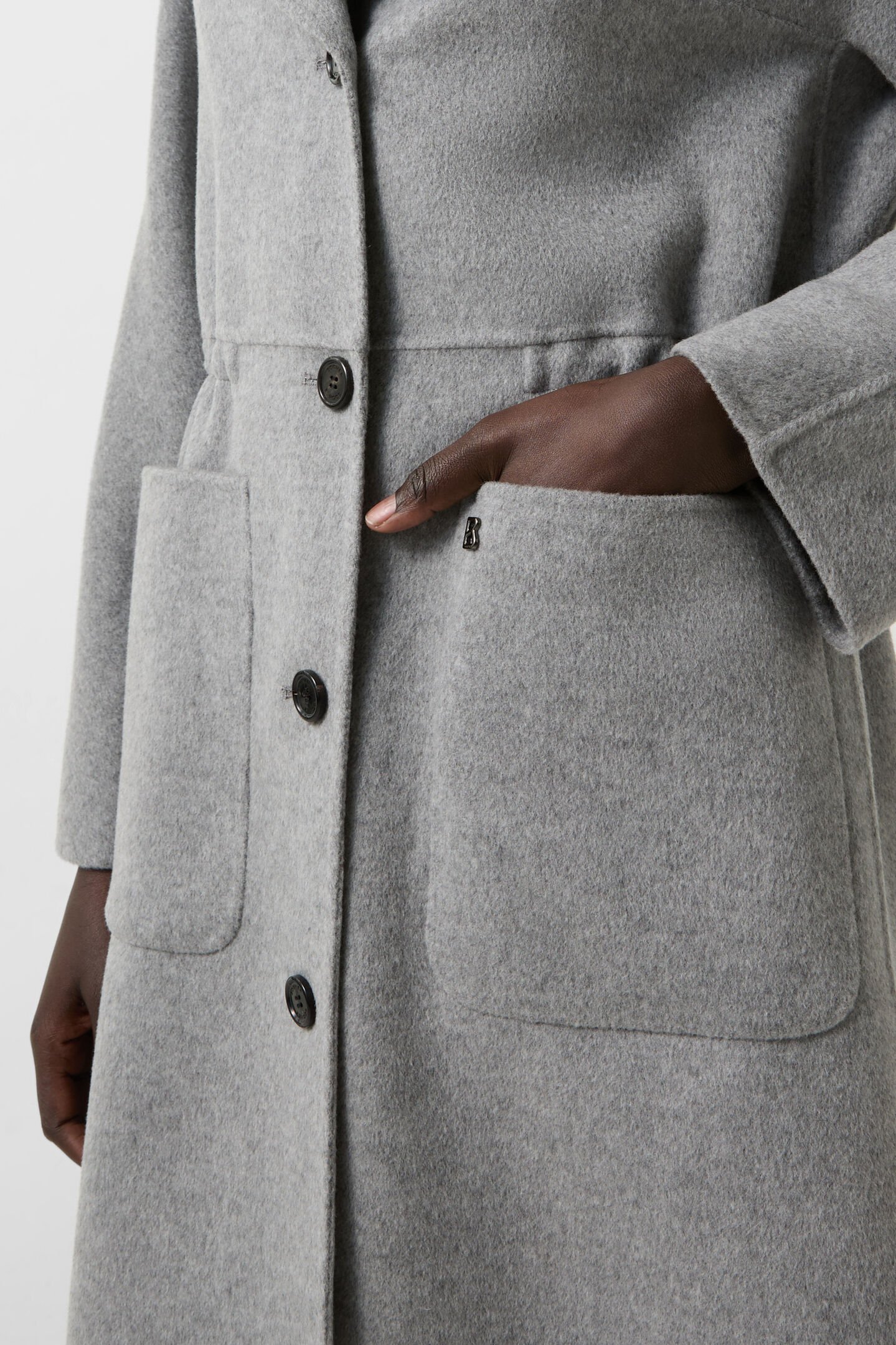 Imani wool coat Gray