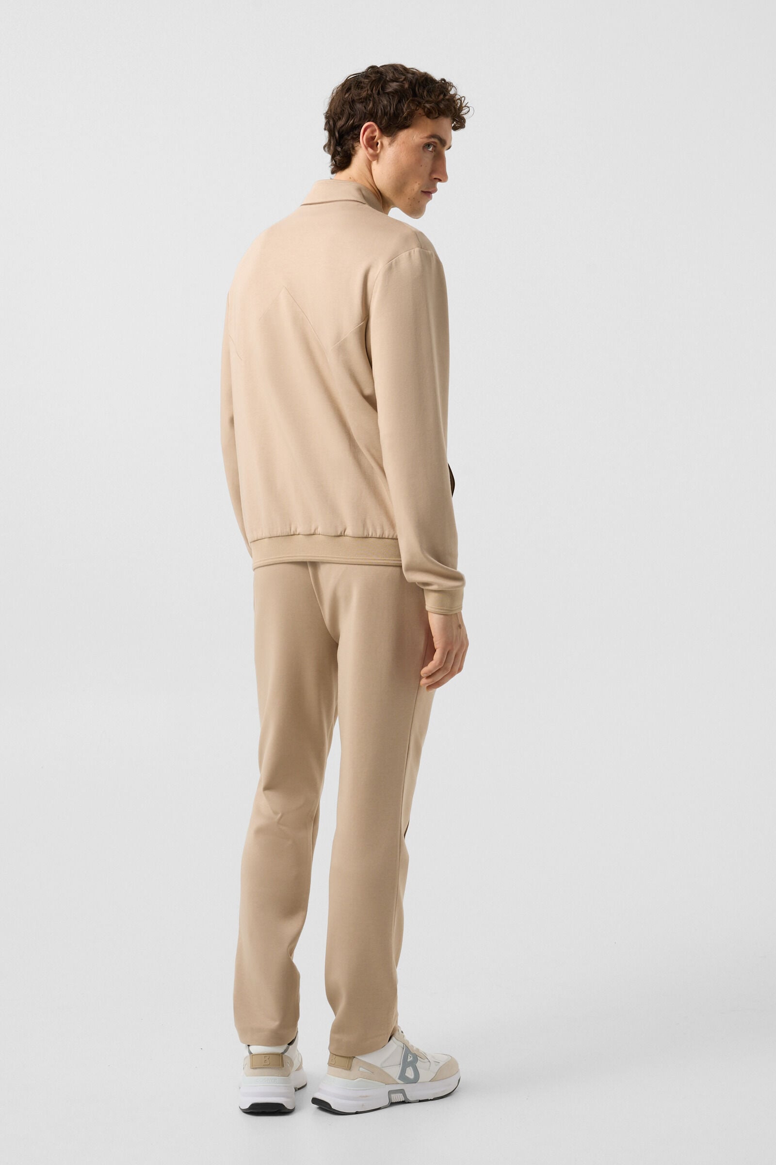 Spencer jersey jacket Beige