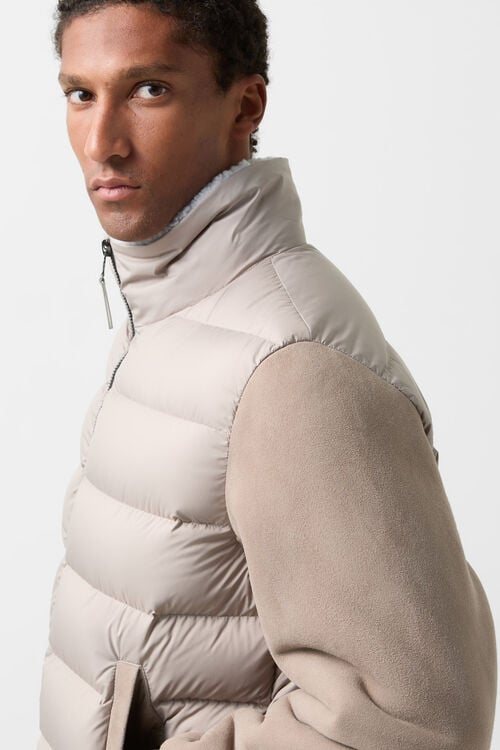 Hybrid-Daunenjacke Aleco Greige