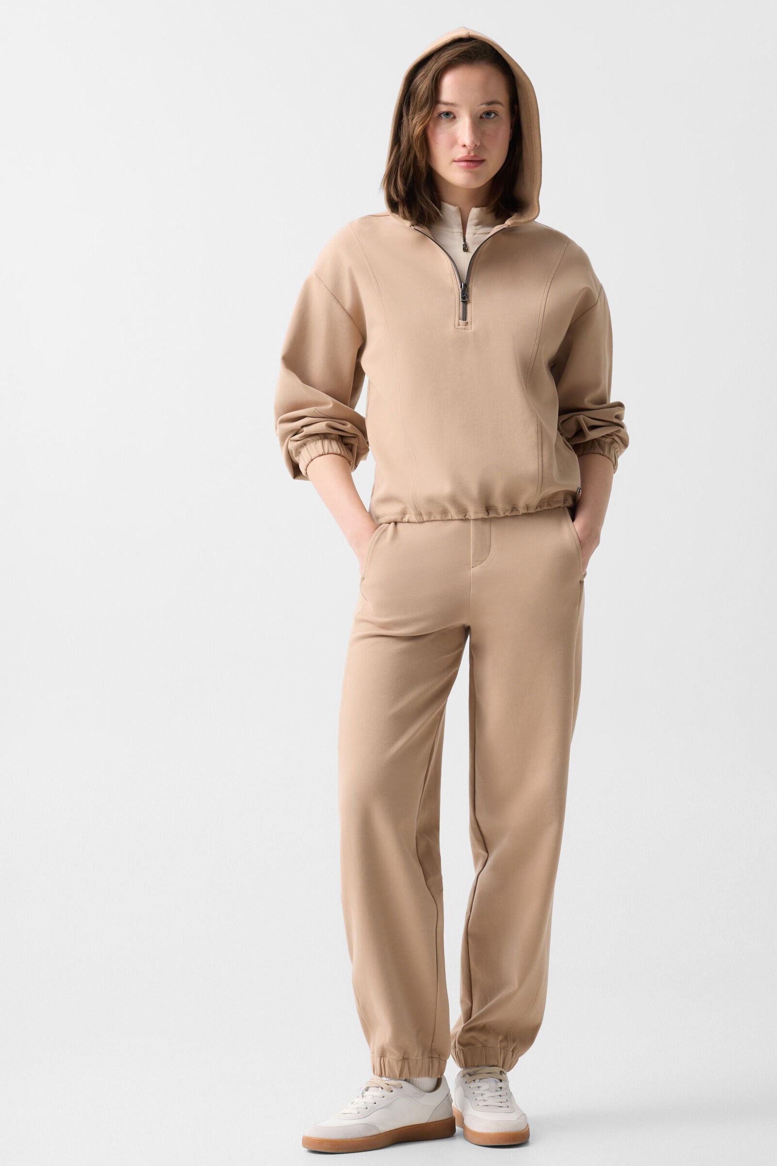Alia sweat hoodie Camel