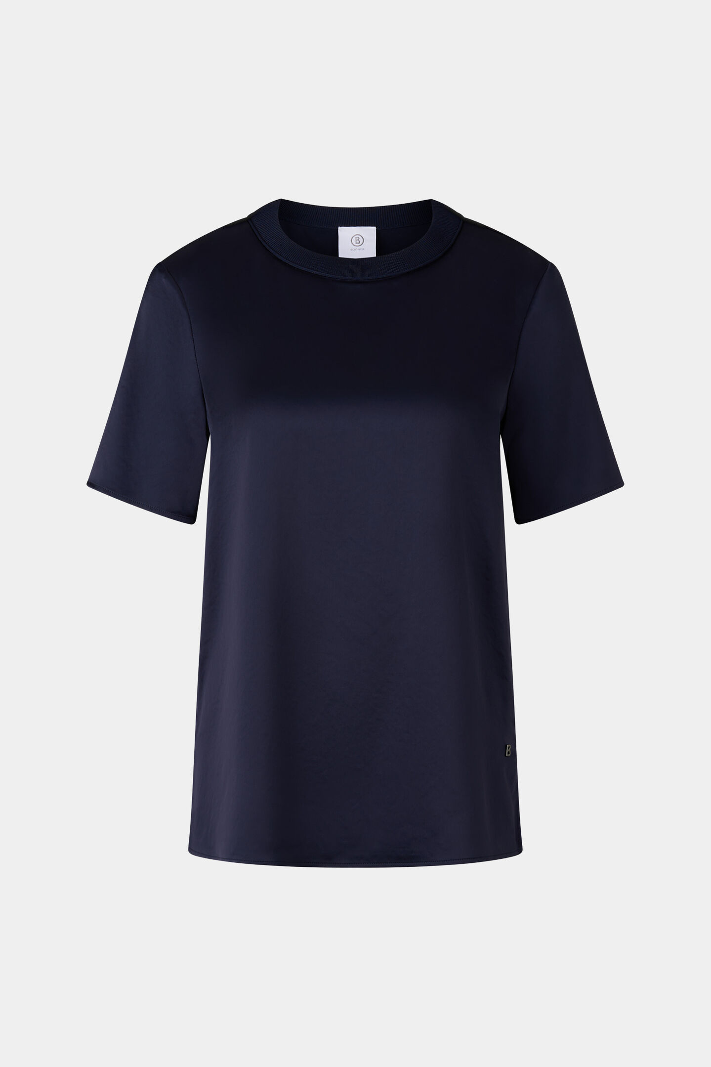 Satin-Shirt Dylan Navy-Blau