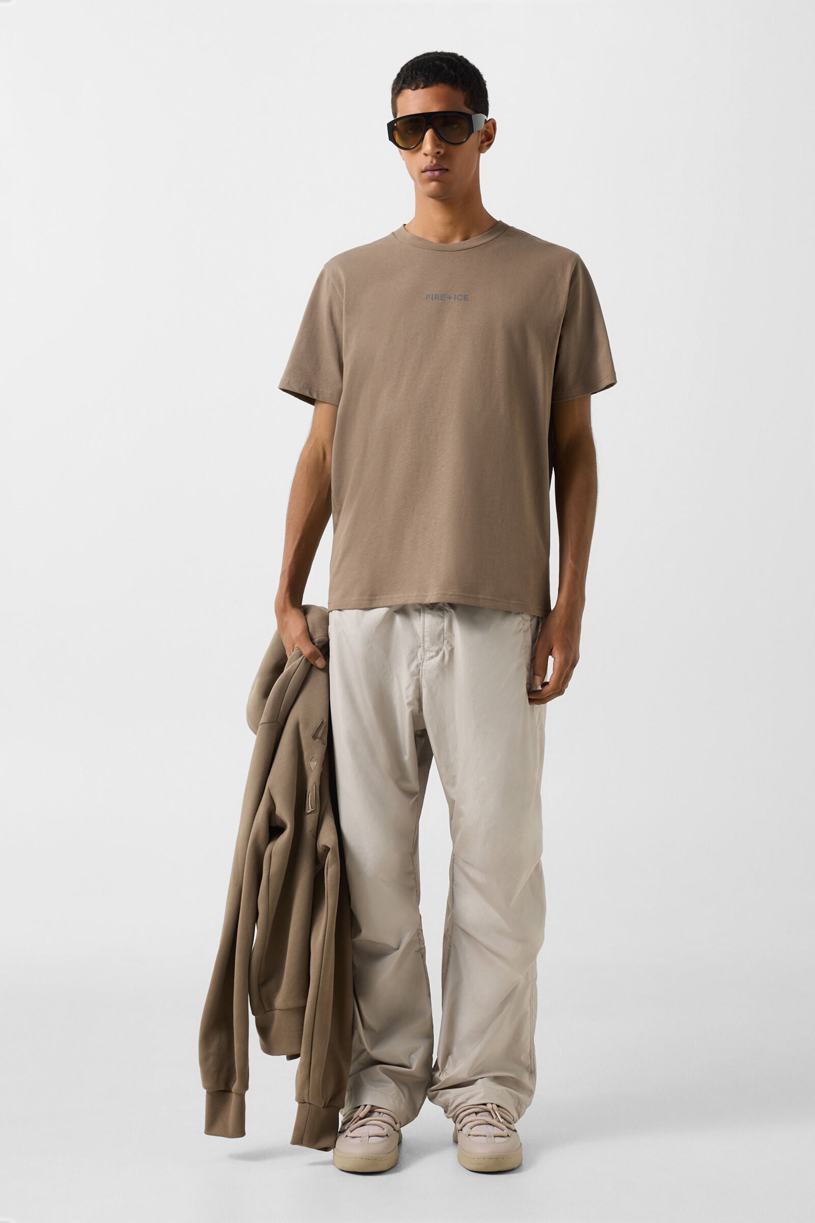 Mick cotton T-shirt Taupe