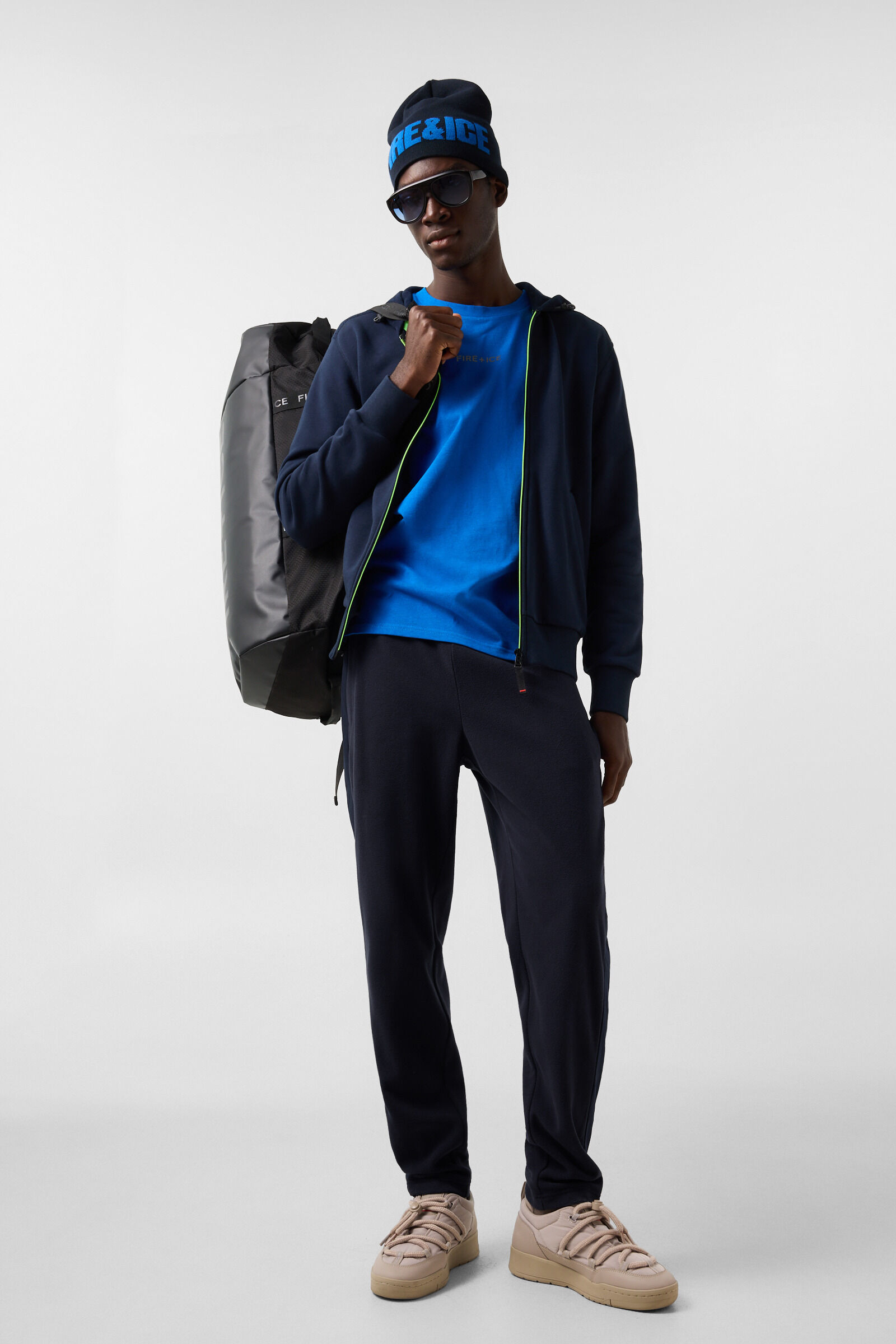 Broder fleece trousers Navy