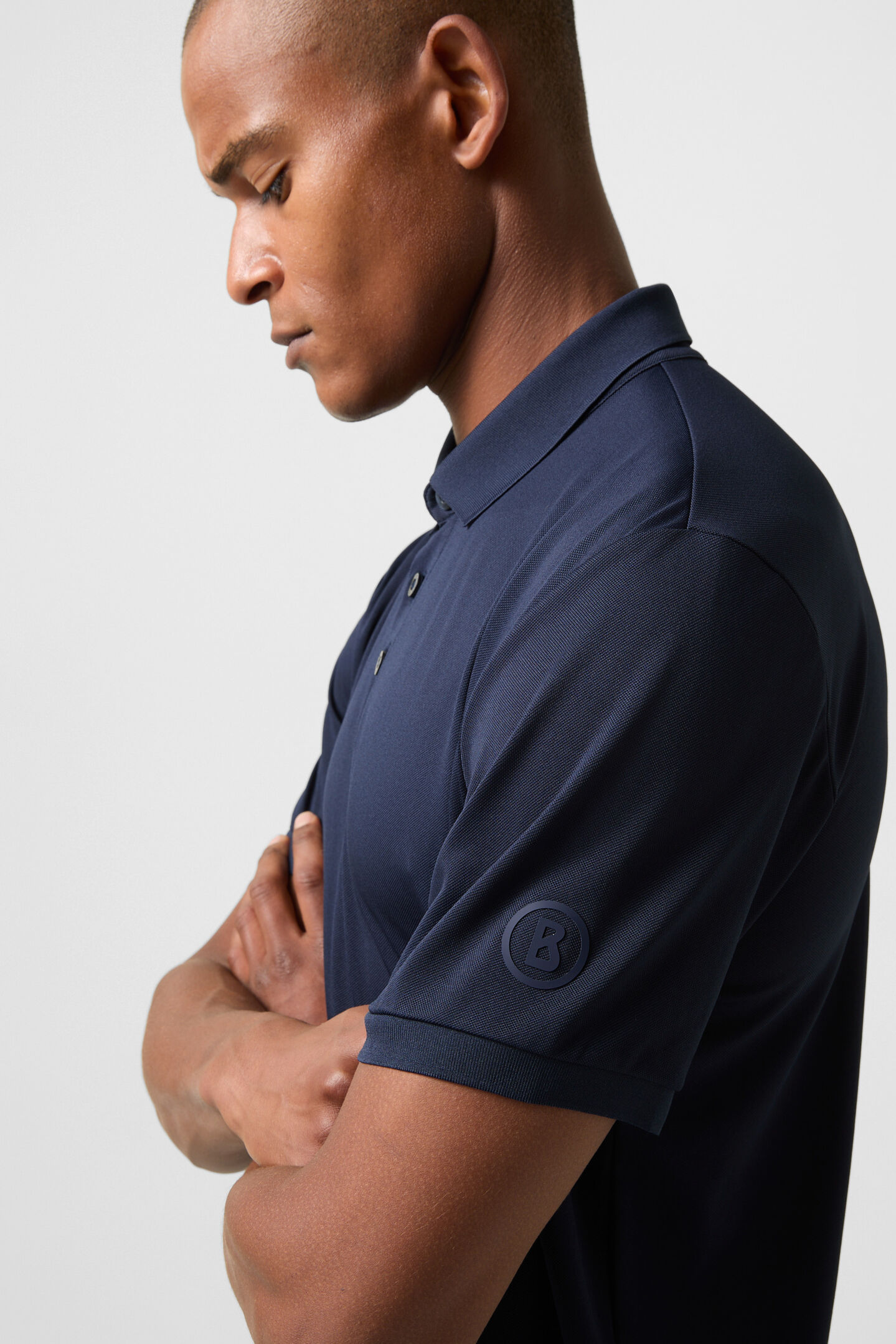 Daniel functional short-sleeved top Navy blue