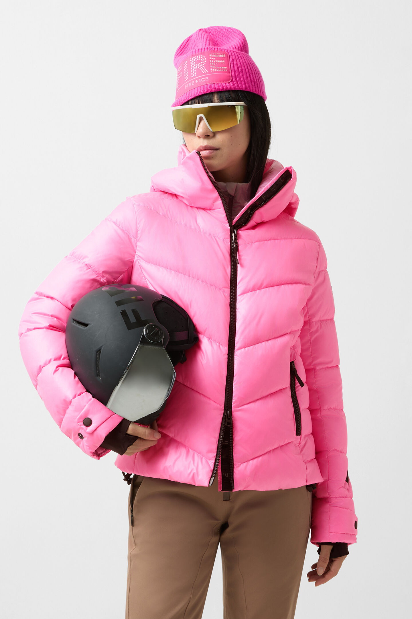 Saelly quilted jacket Pink