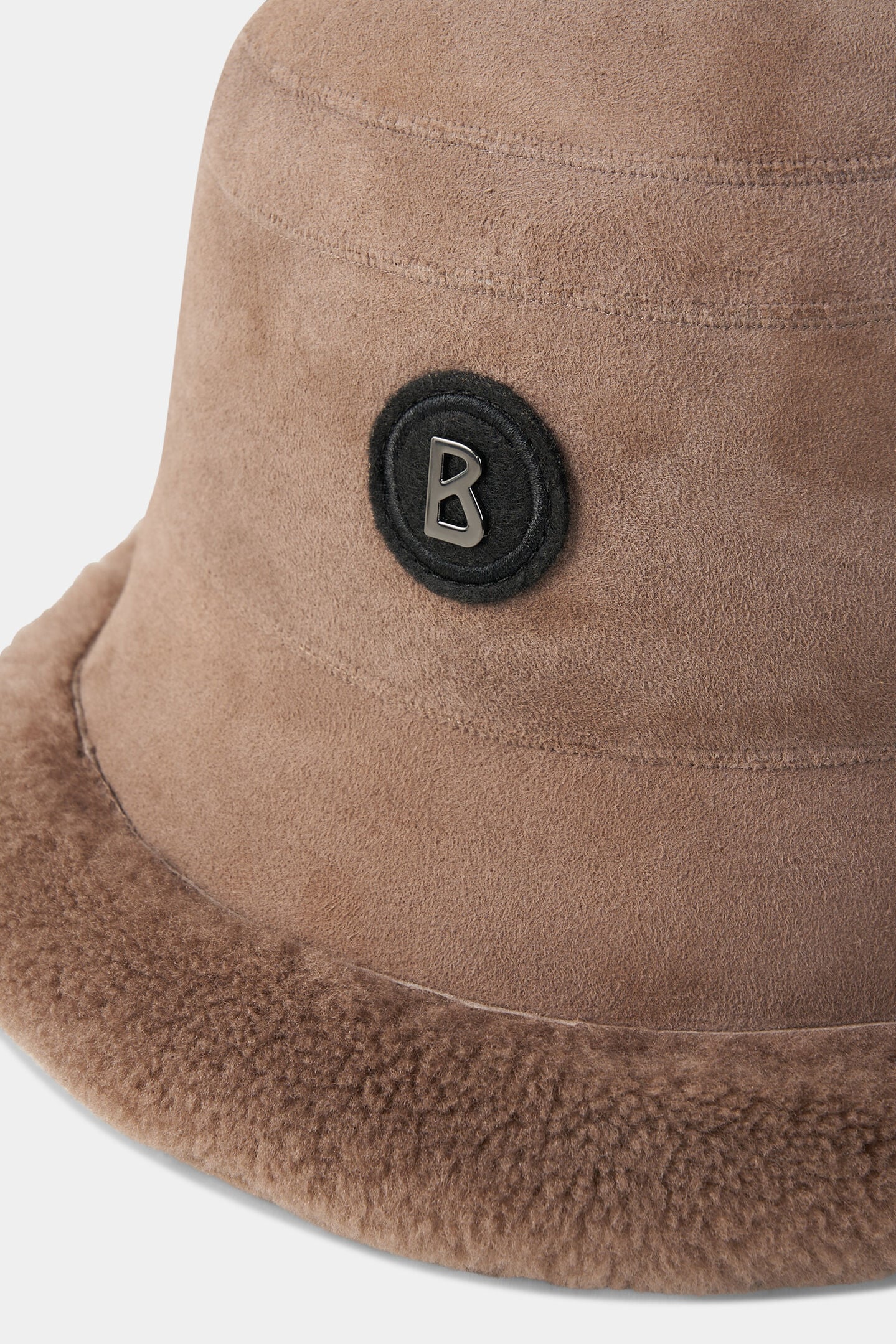 Arno Lambskin Bucket Hat Hazel