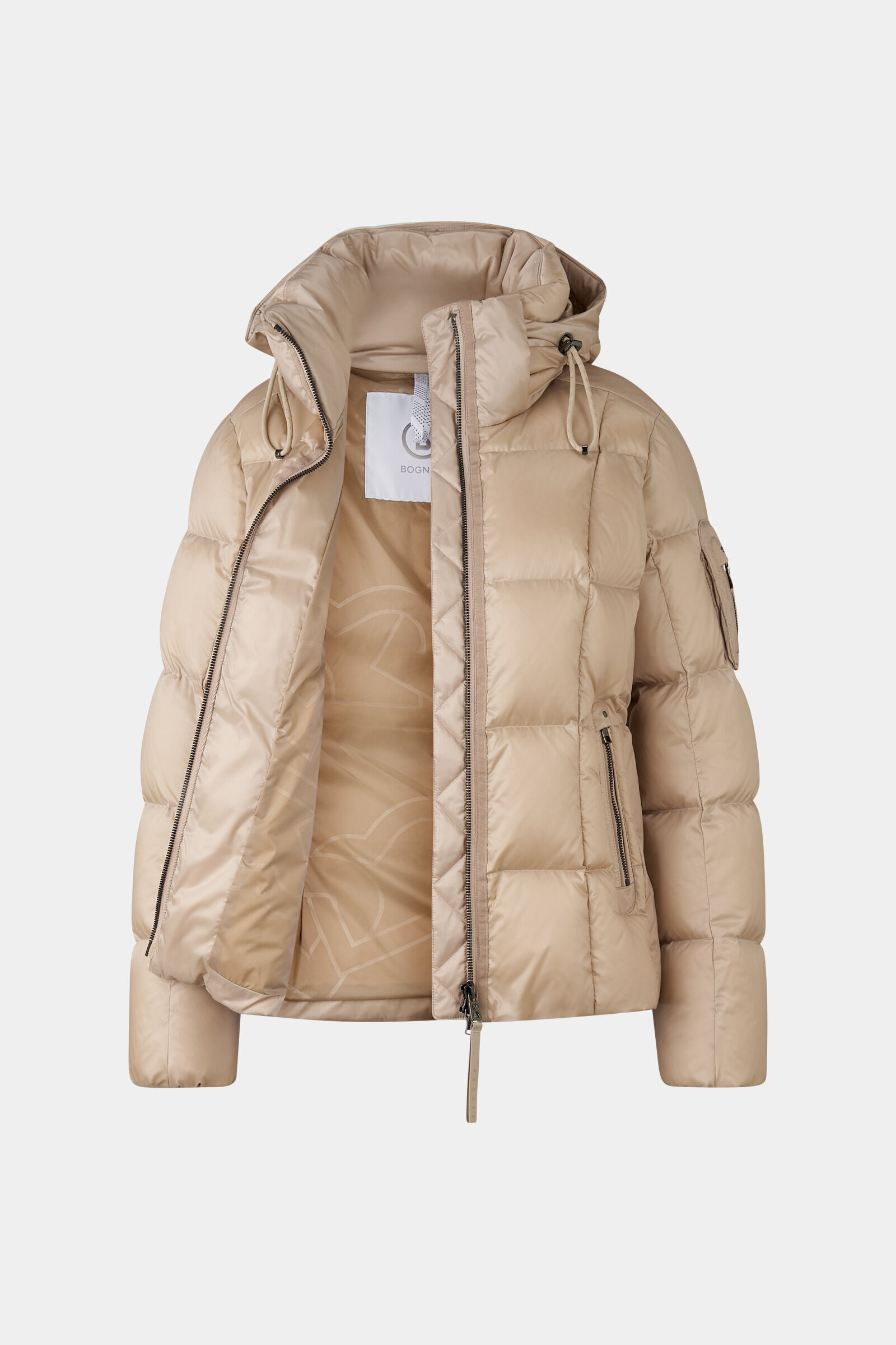 Feline down jacket Beige