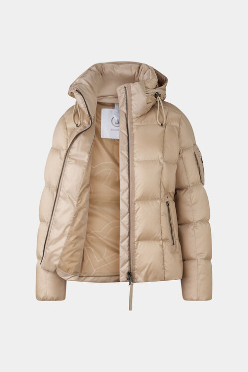 Feline down jacket Beige