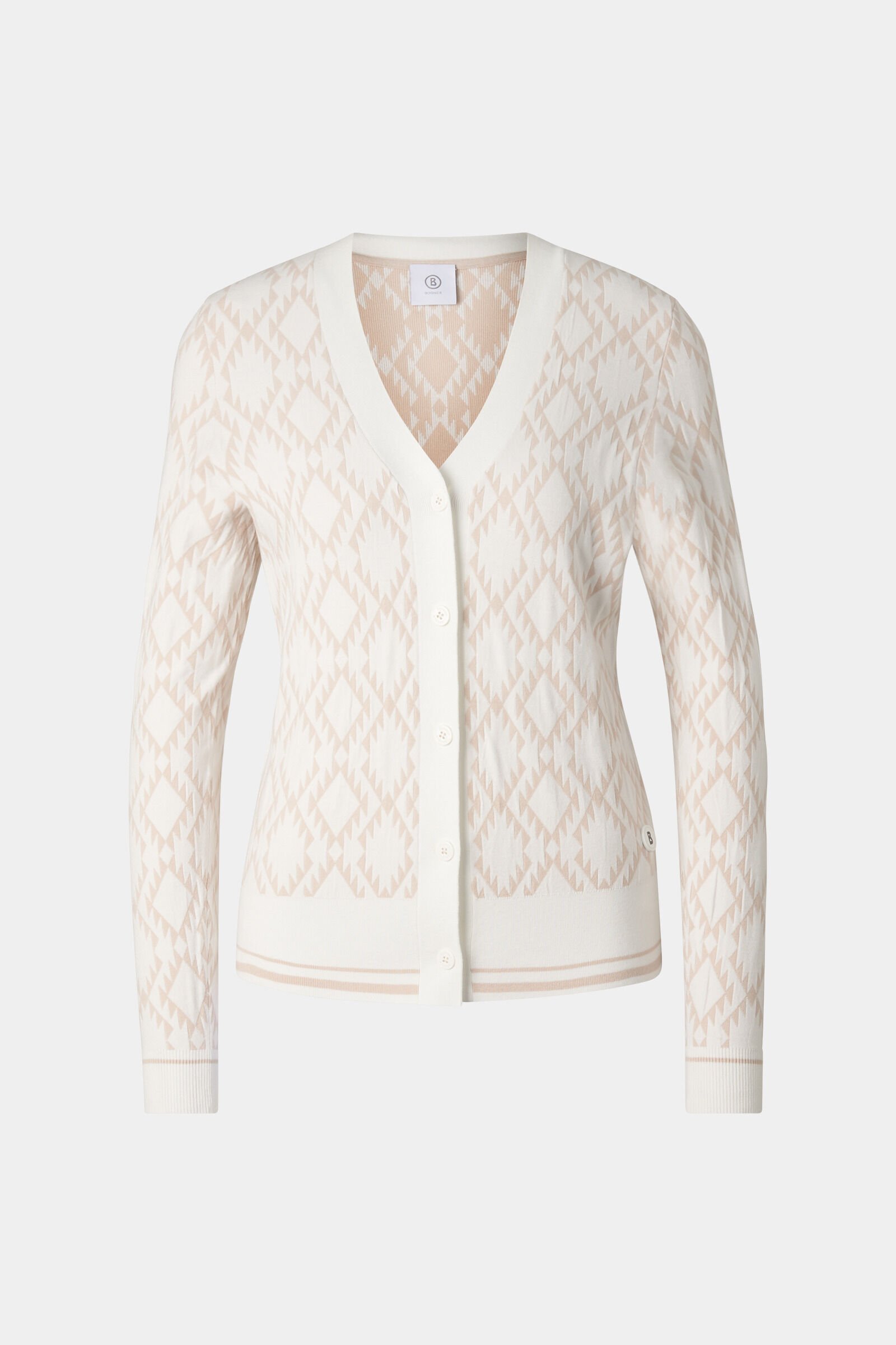 Strickjacke Amber Creme/Sand