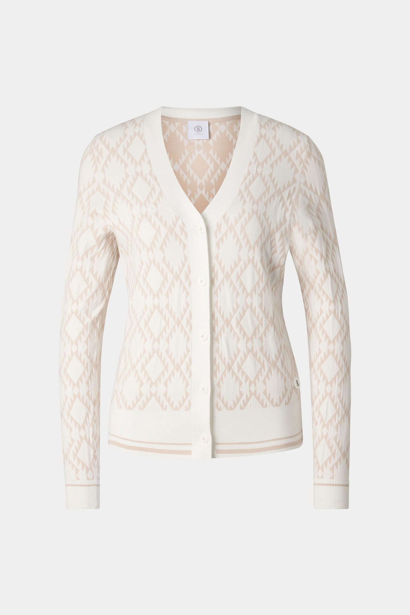 Strickjacke Amber Creme/Sand