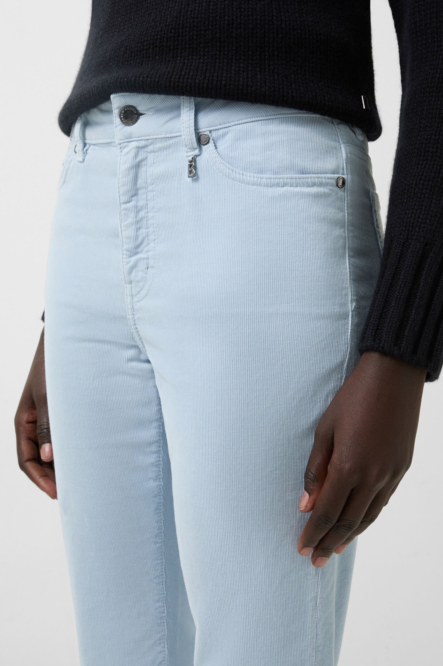 7/8-Cordhose Julie Hellblau