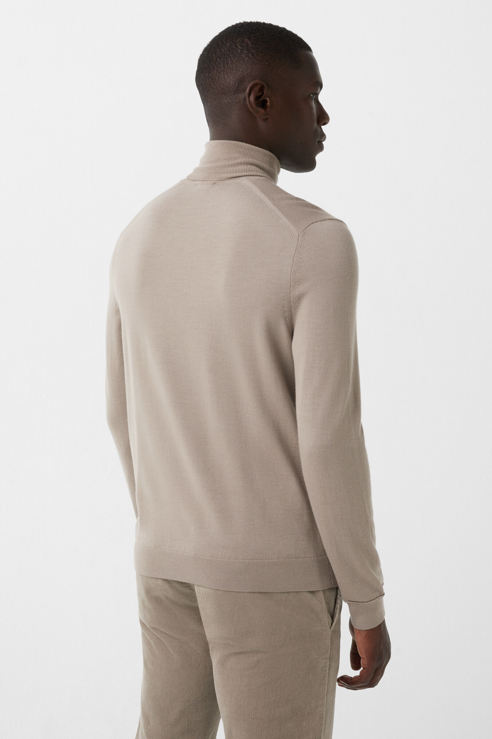 Gordon turtleneck jumper Greige