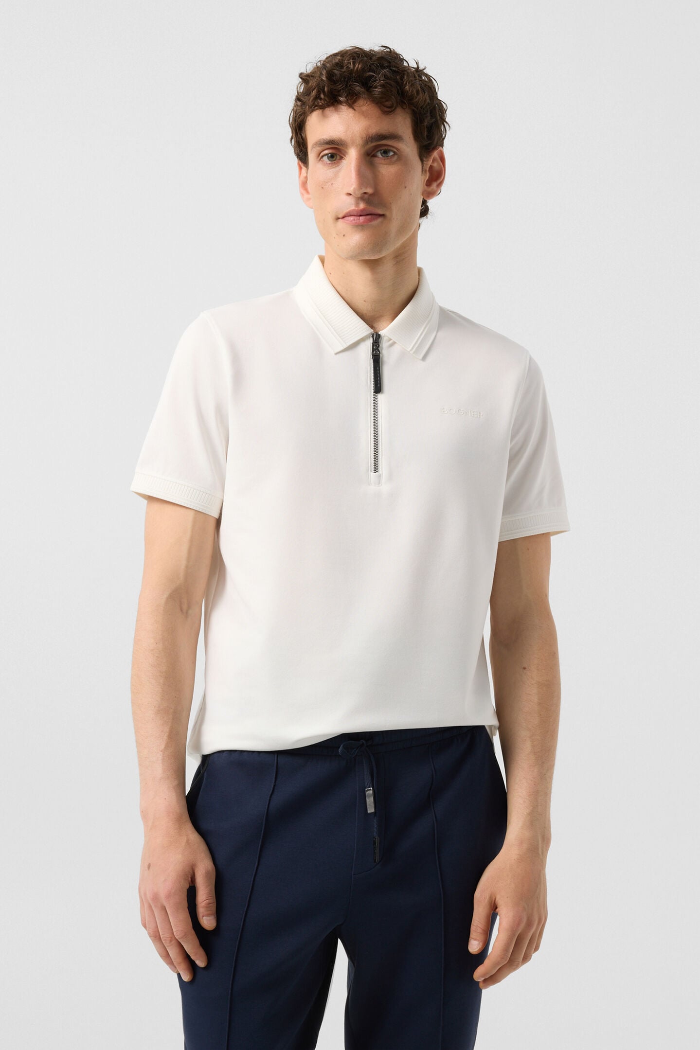 Timo piqu&eacute; polo shirt Off-White