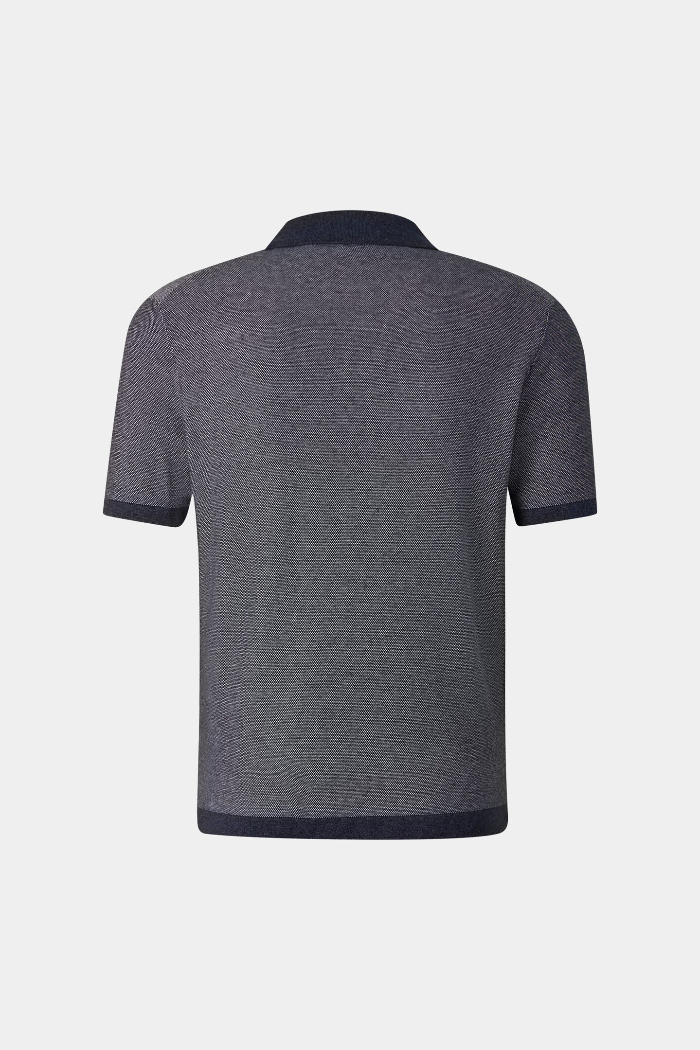 Strick-Polo-Shirt Lyon Navy-Blau