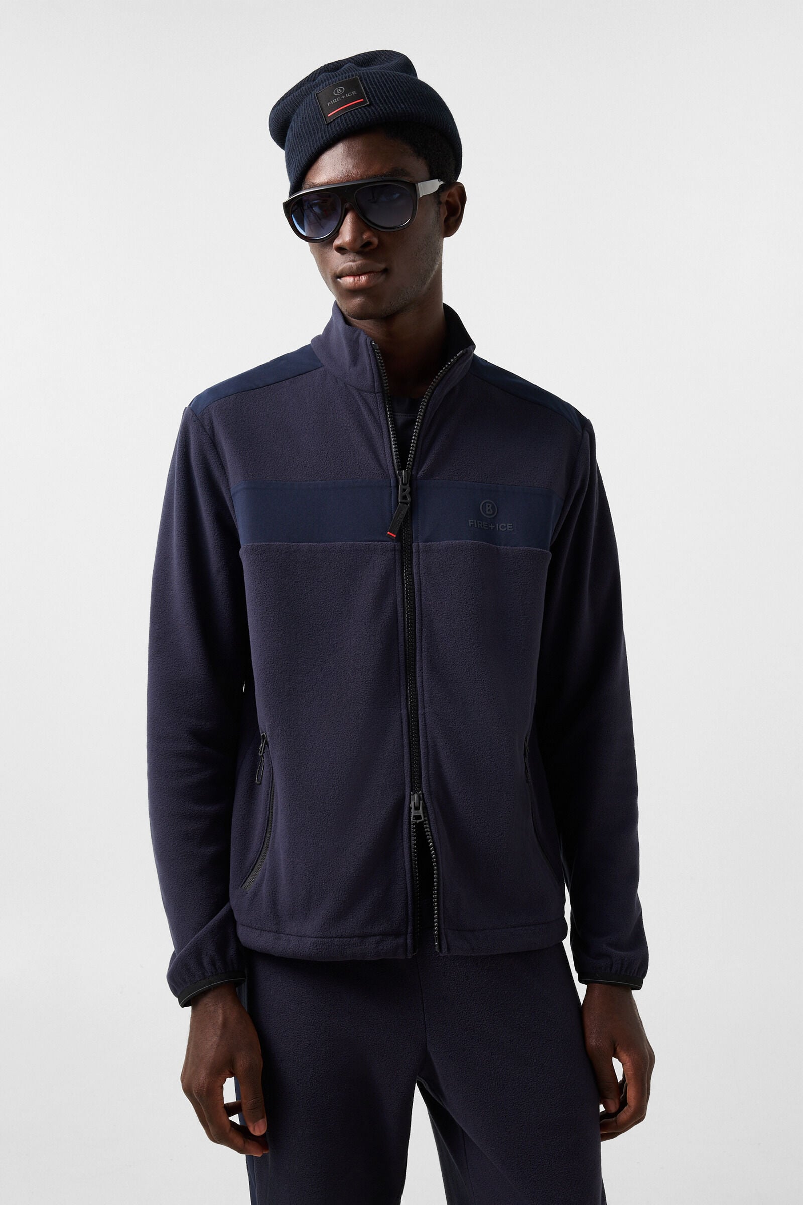 Josh mid-layer fleece jacket Navy