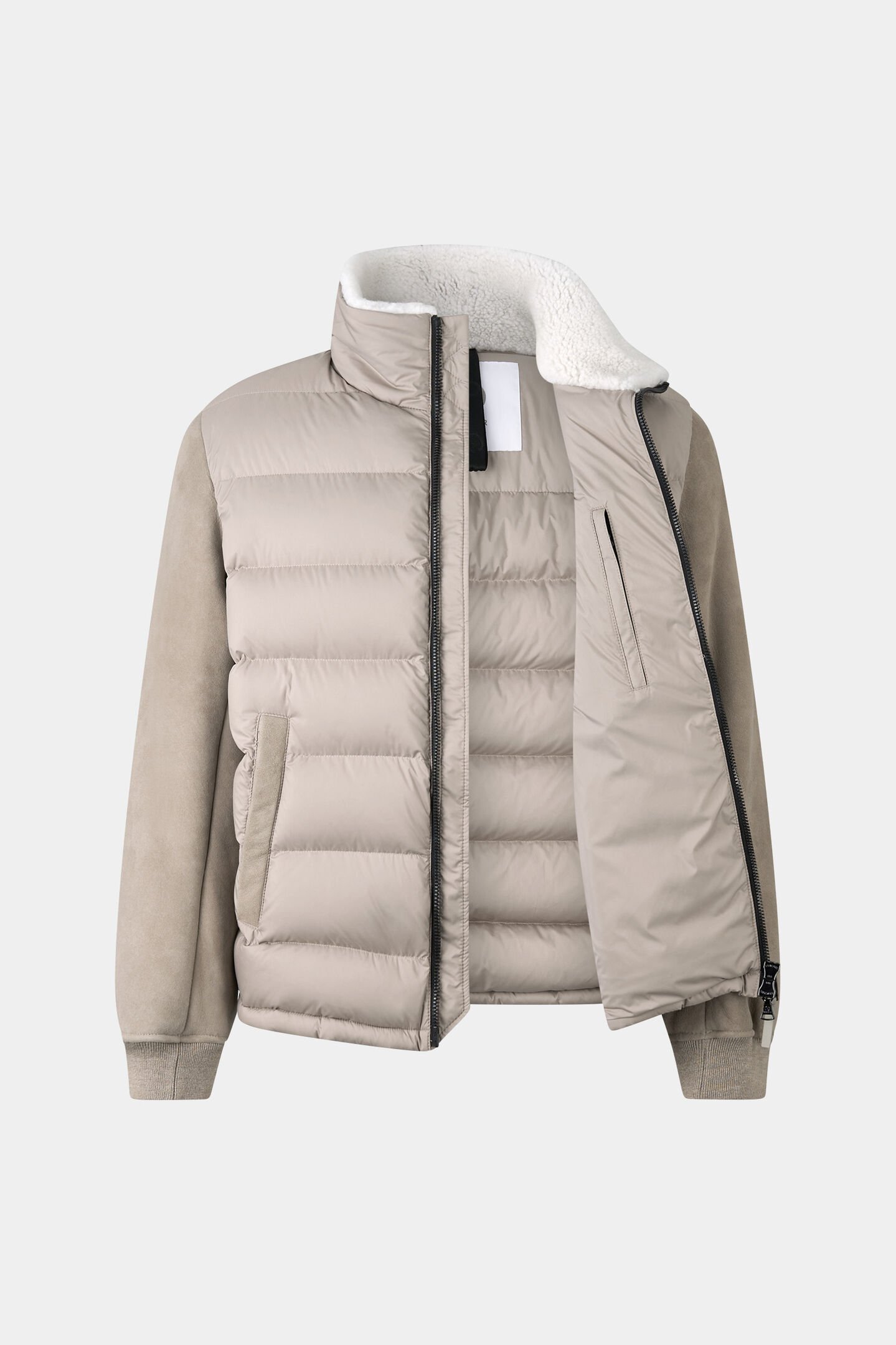 Aleco hybrid down jacket Greige