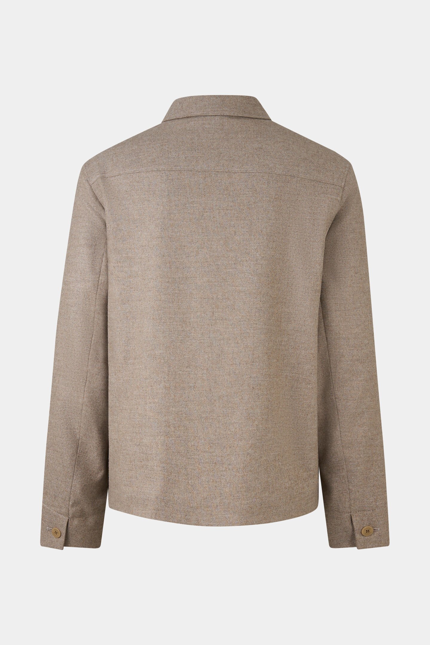 Flanell-Overshirt Mirco Taupe