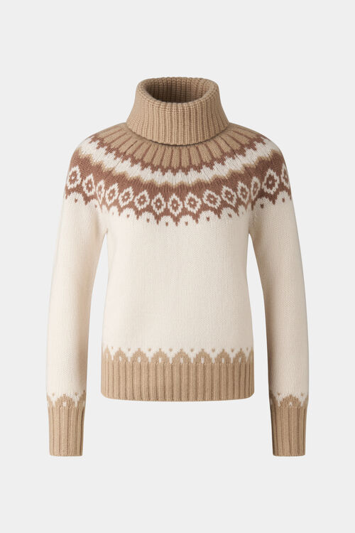 Pullover Ingrid Off-White/Camel