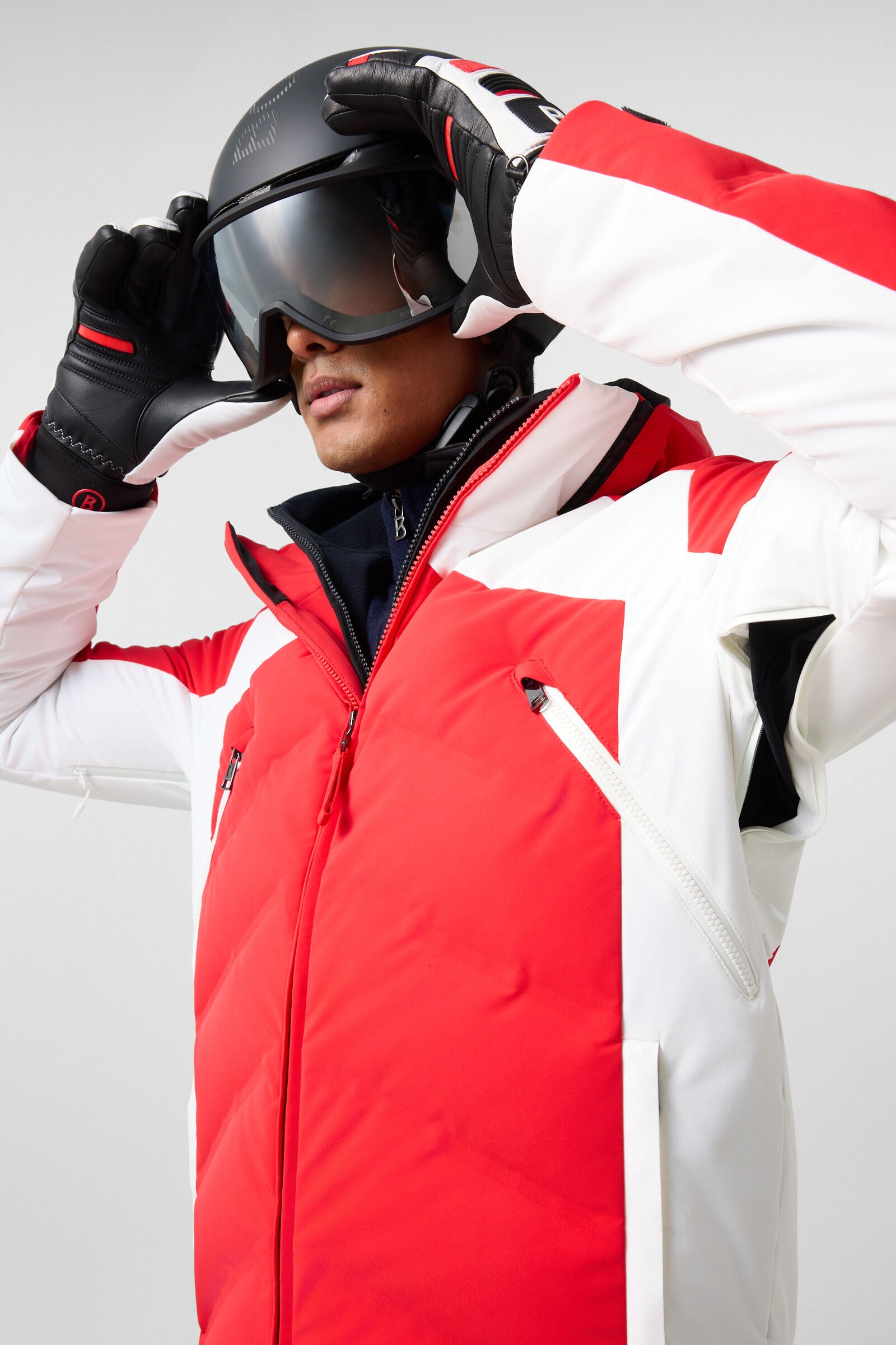 Jervie ski jacket Red/White