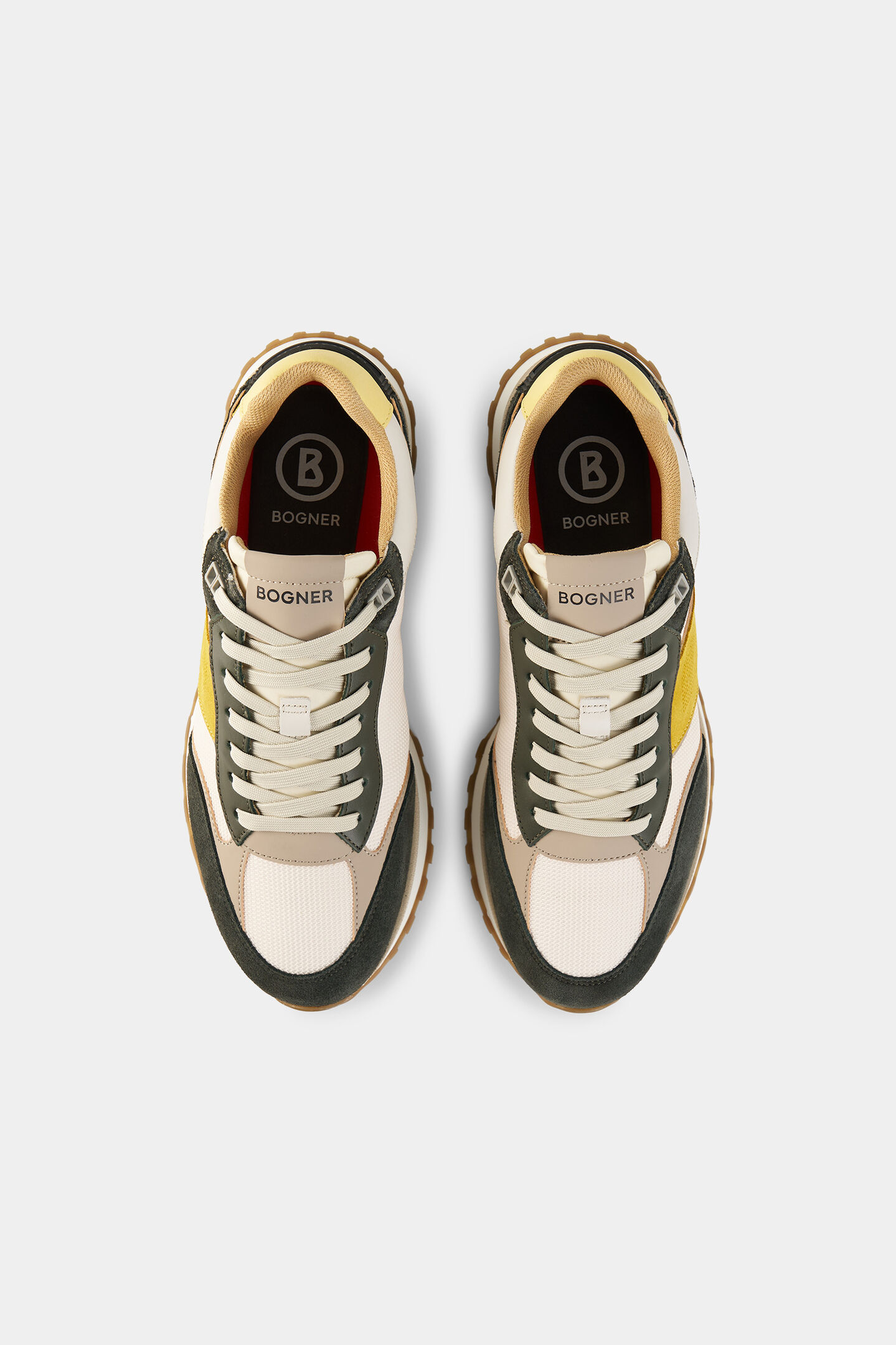 Sneaker Newport Dark green/yellow/white