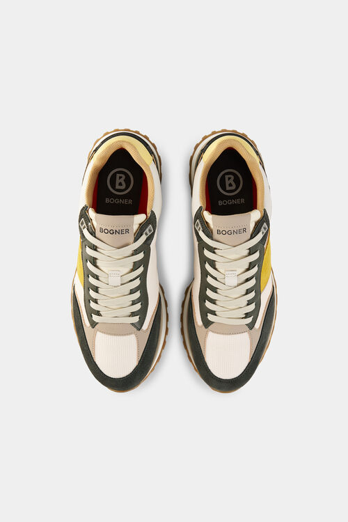 Sneaker Newport Dark green/yellow/white