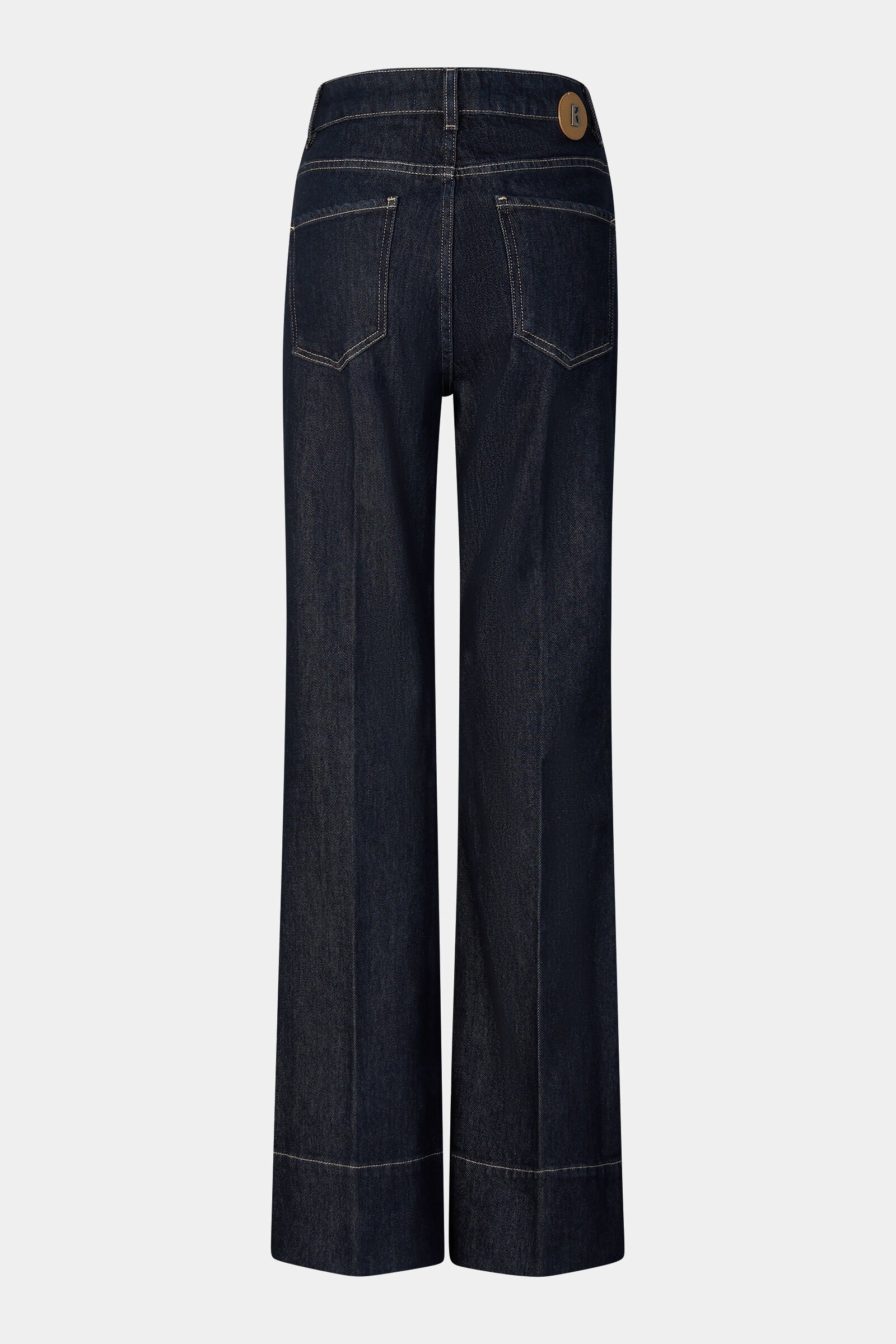 Flared Fit Jeans Devin Dark Denim Blue