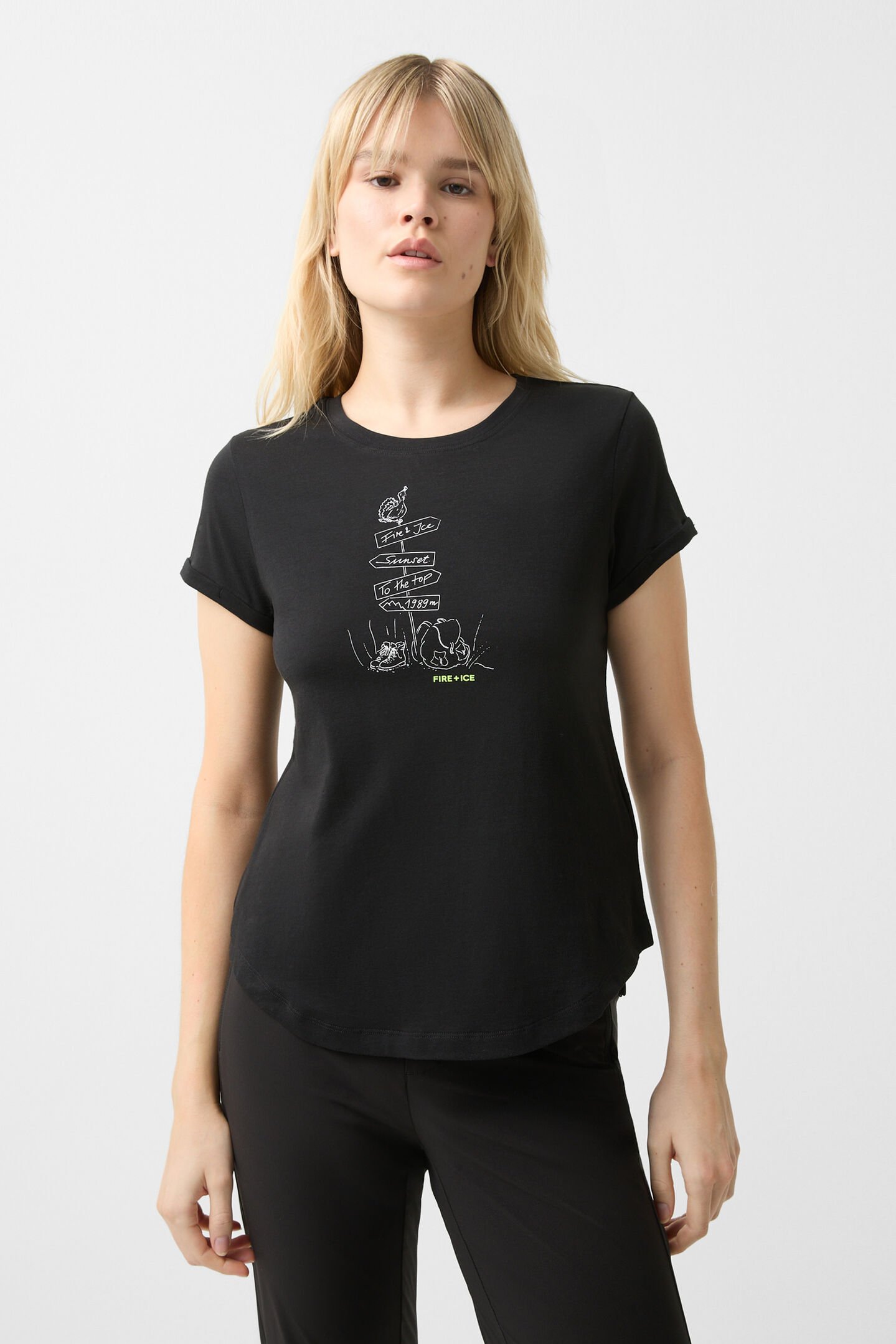 T-shirt Debra Black/white