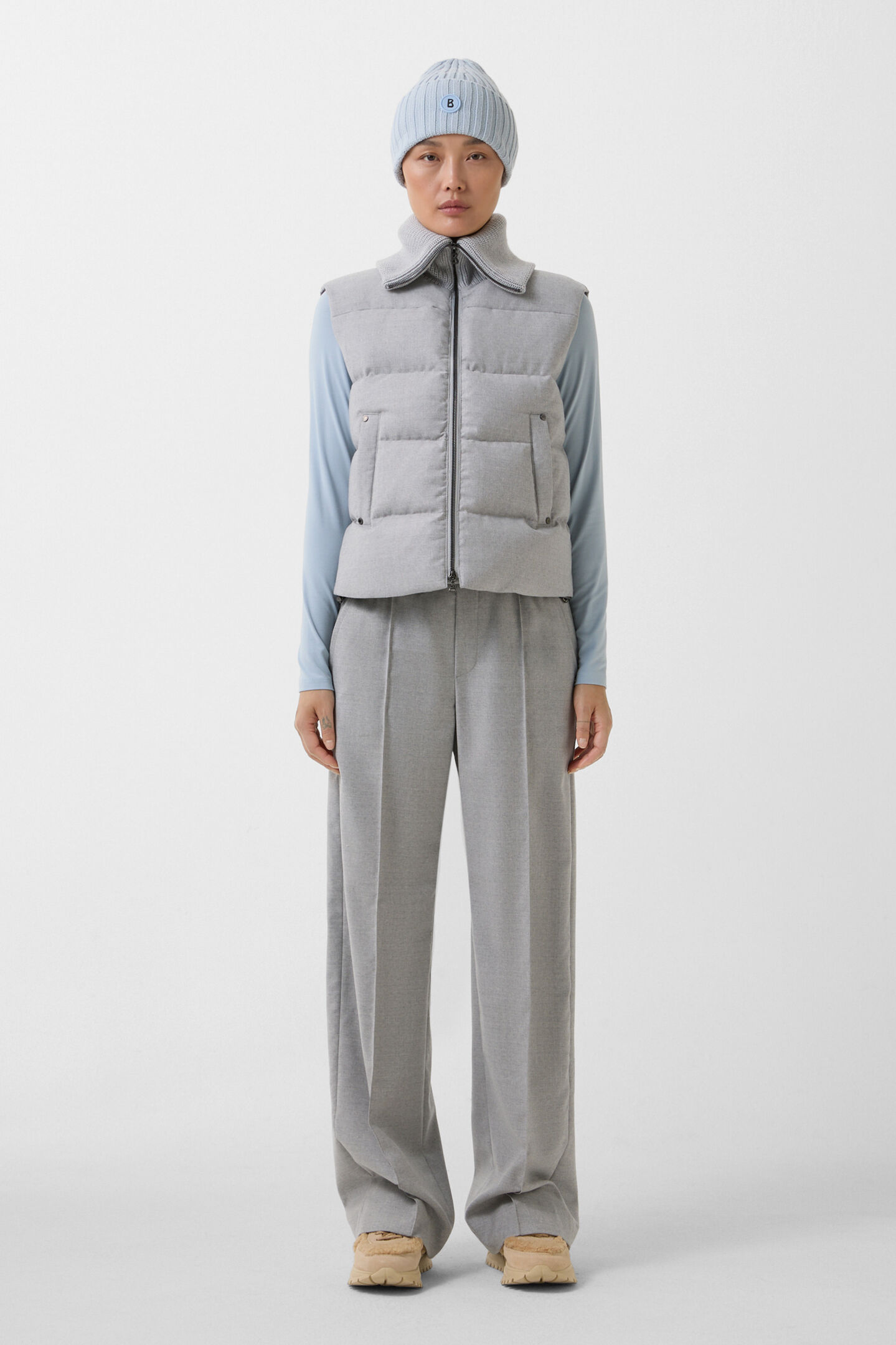Eloise down waistcoat Light grey