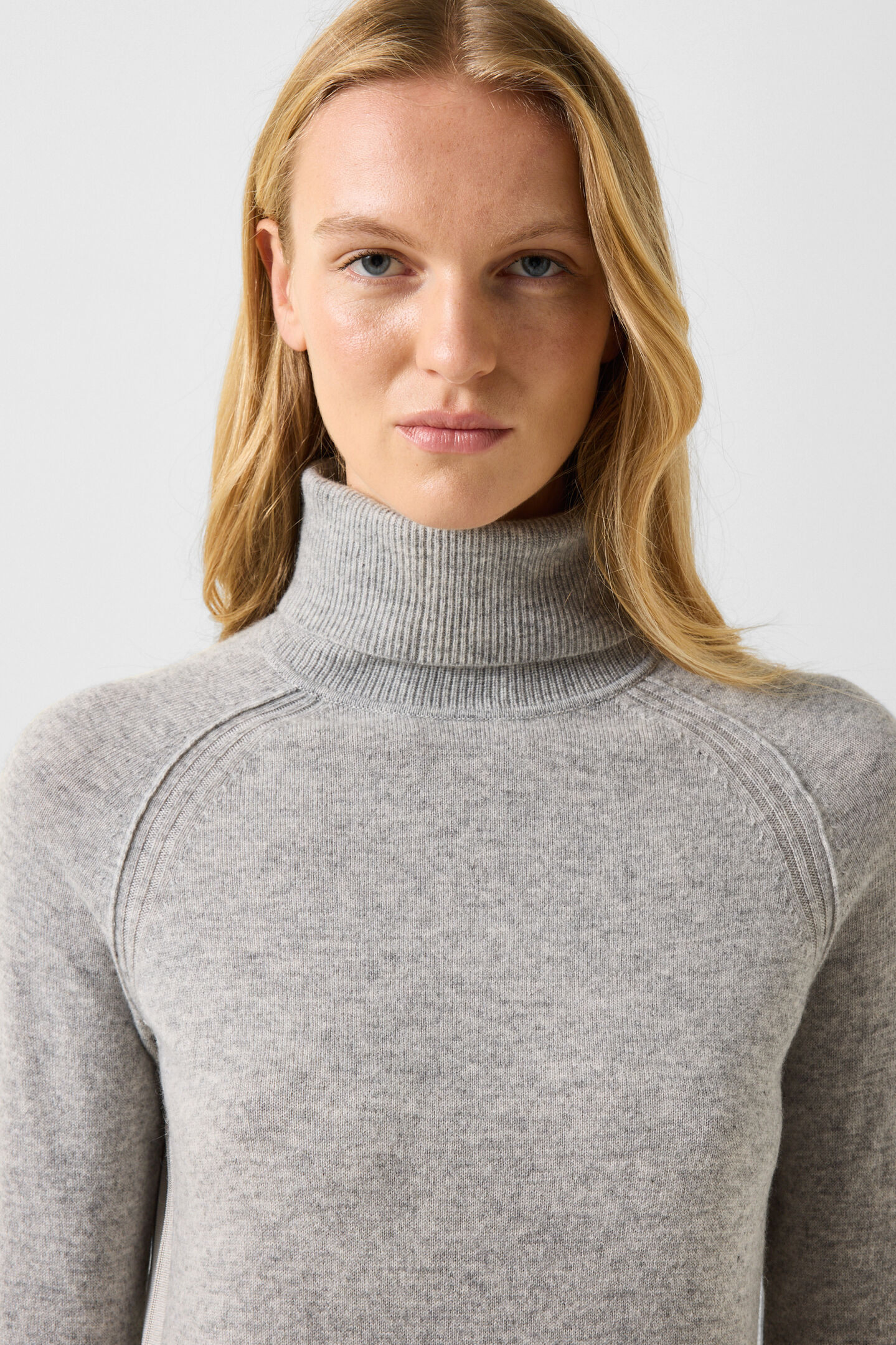 Vaiana pure new wool and cashmere jumper Light grey