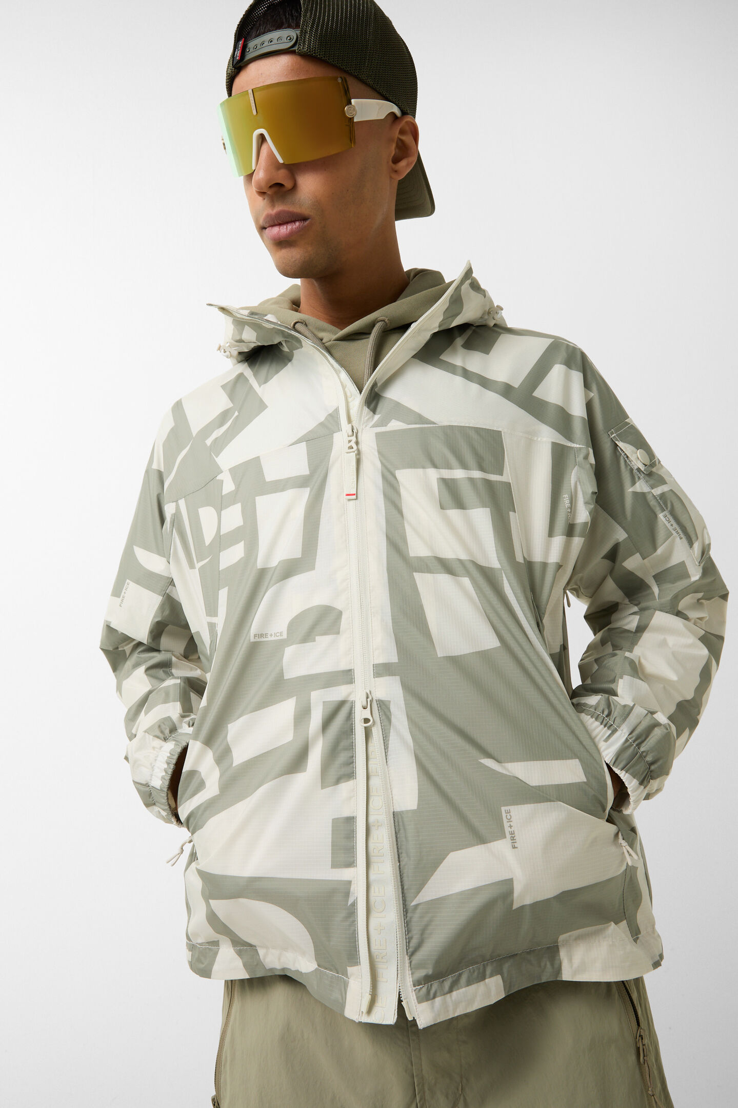Justin functional jacket Beige/Off-White