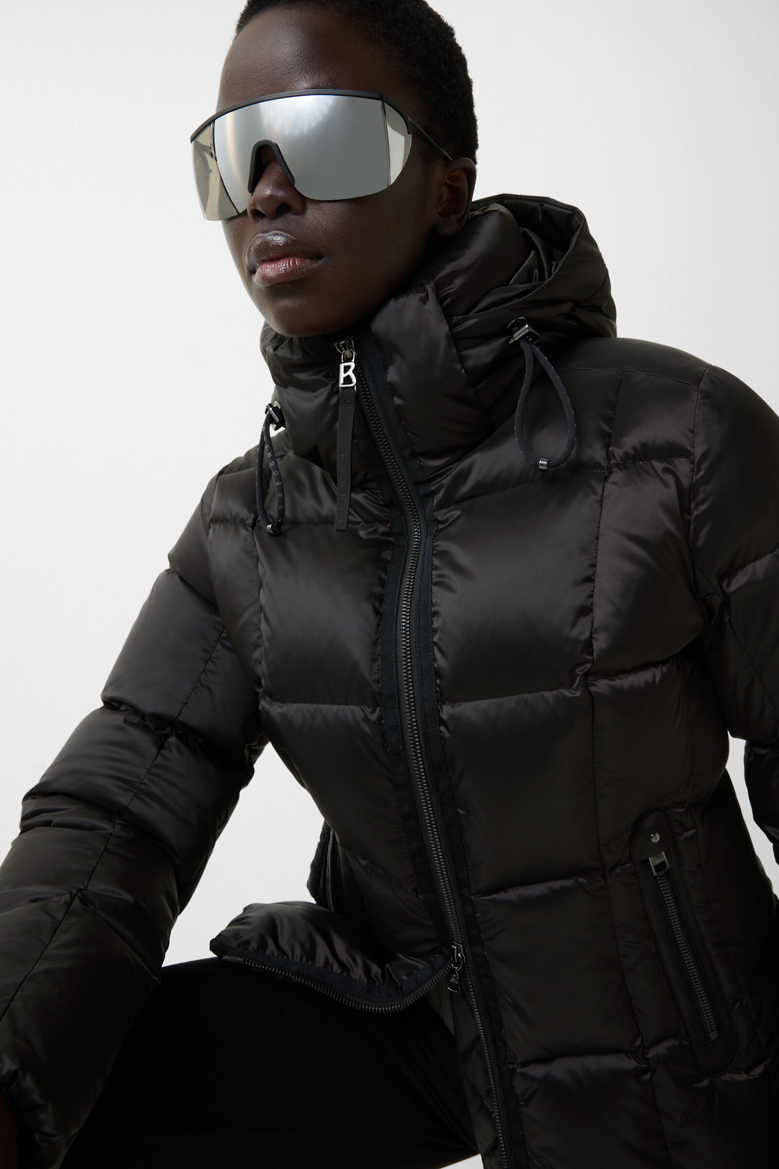 Feline down jacket Black