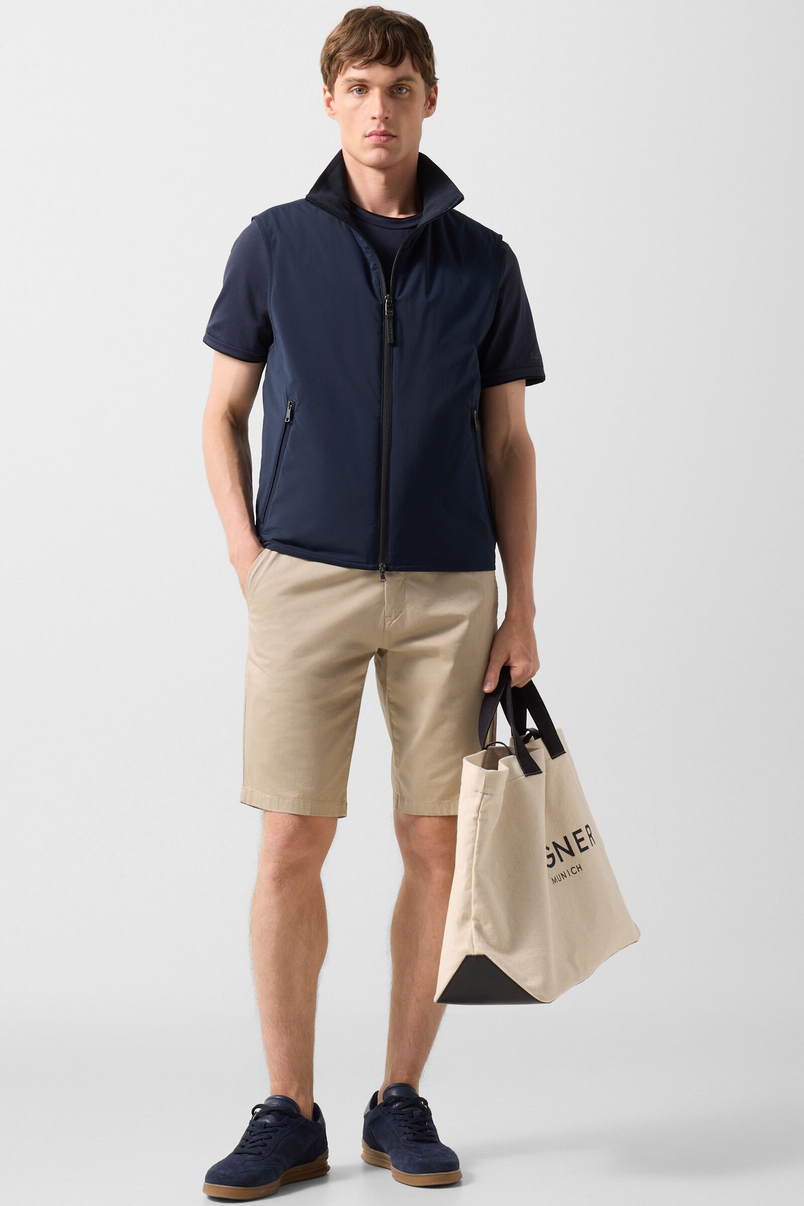 Jonny lightweight waistcoat Navy blue