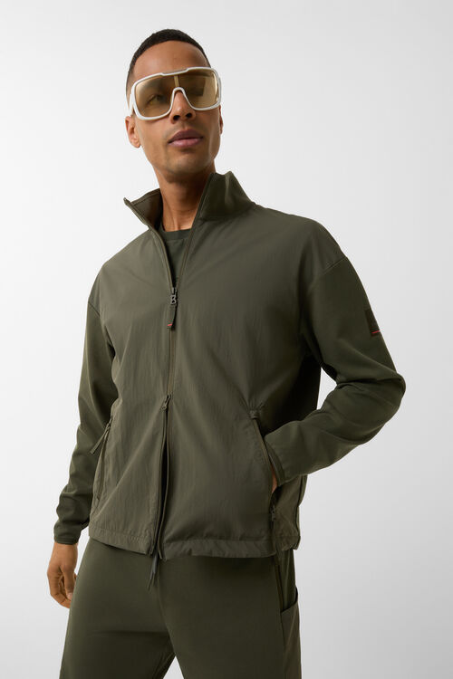Hybrid-Sweatjacke Brody Oliv-Grün